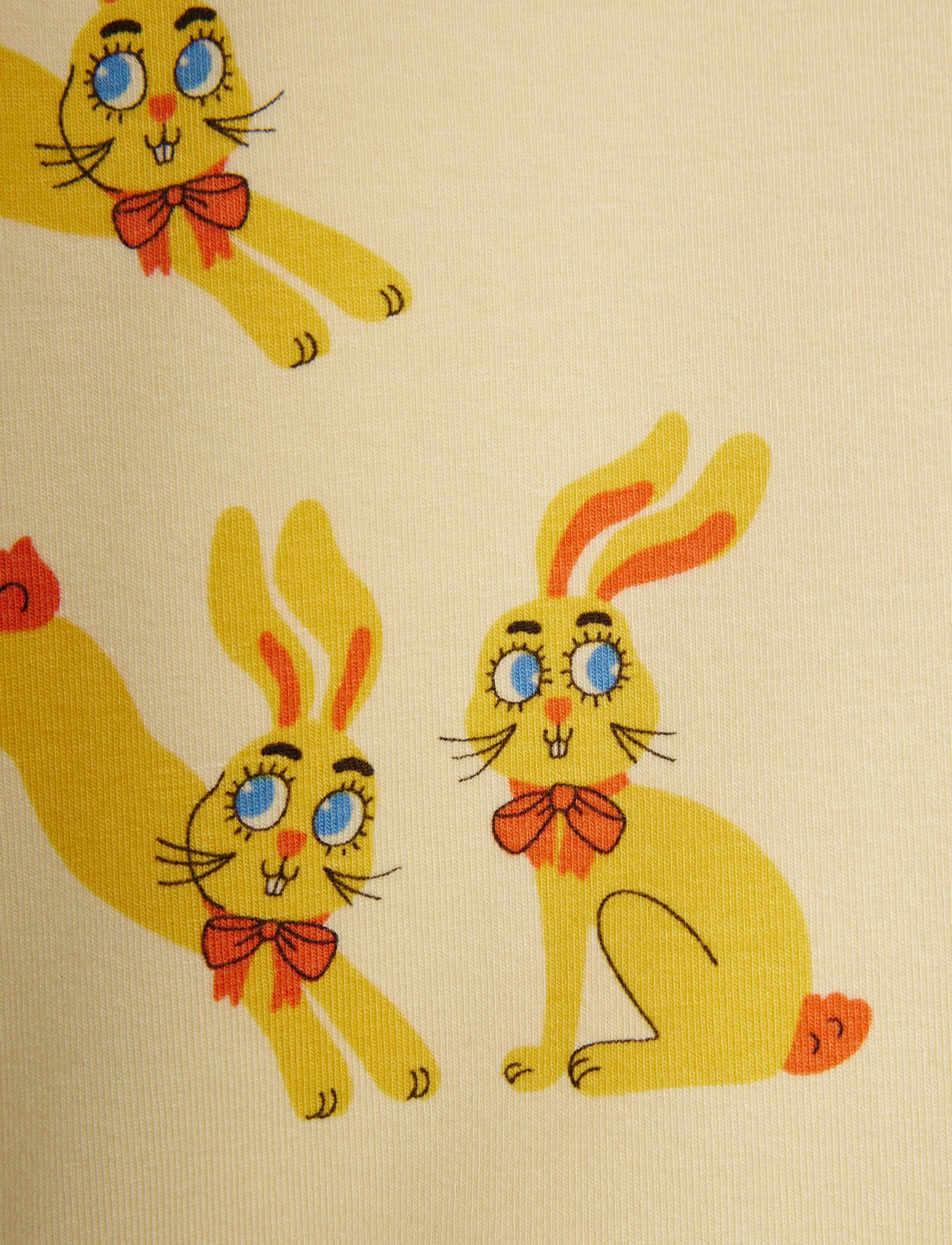Mini Rodini - Rabbits aop ss tee - lühikeste varrukatega t-särgid - yellow - 2