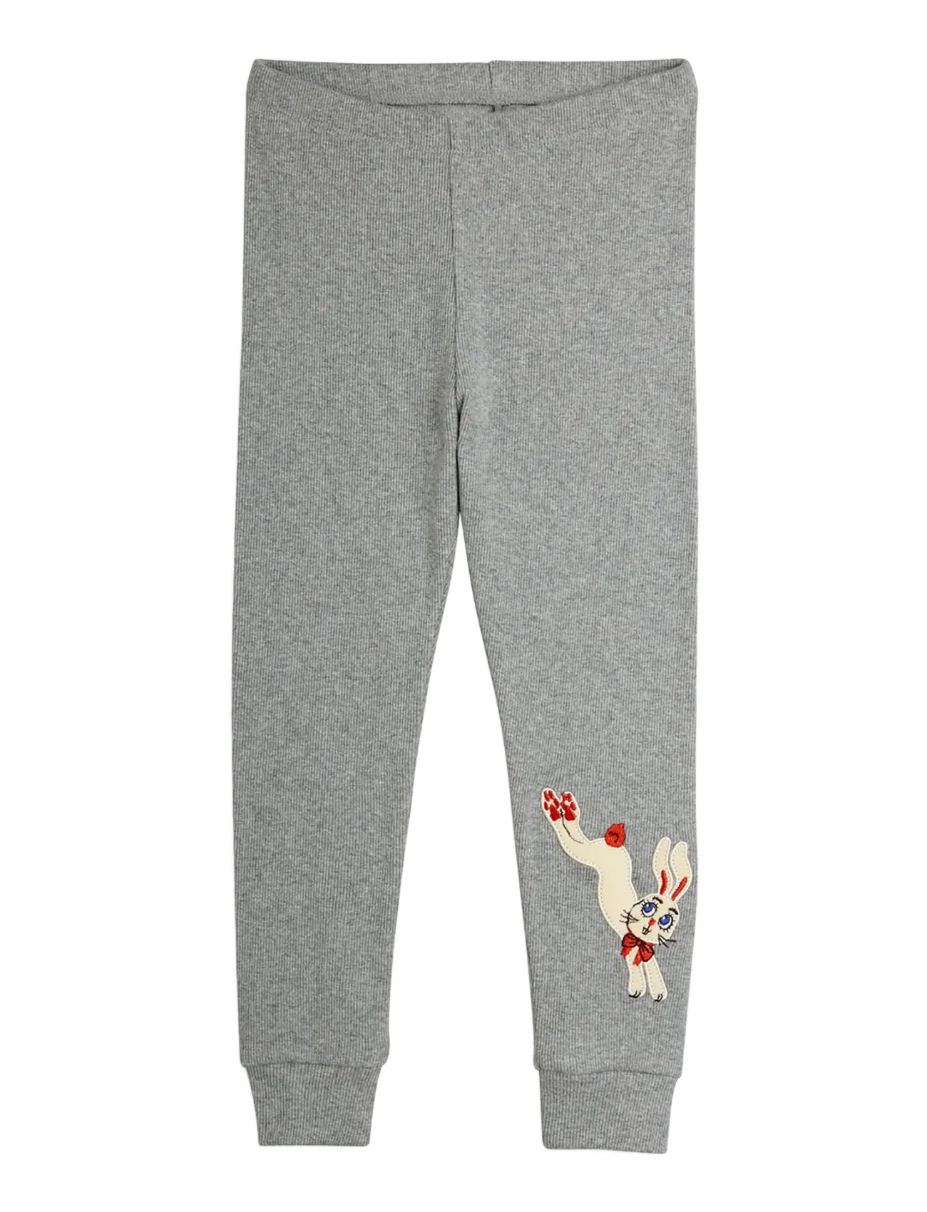 Mini Rodini Rabbit application leggings - Riided - GREY MELANGE / grey