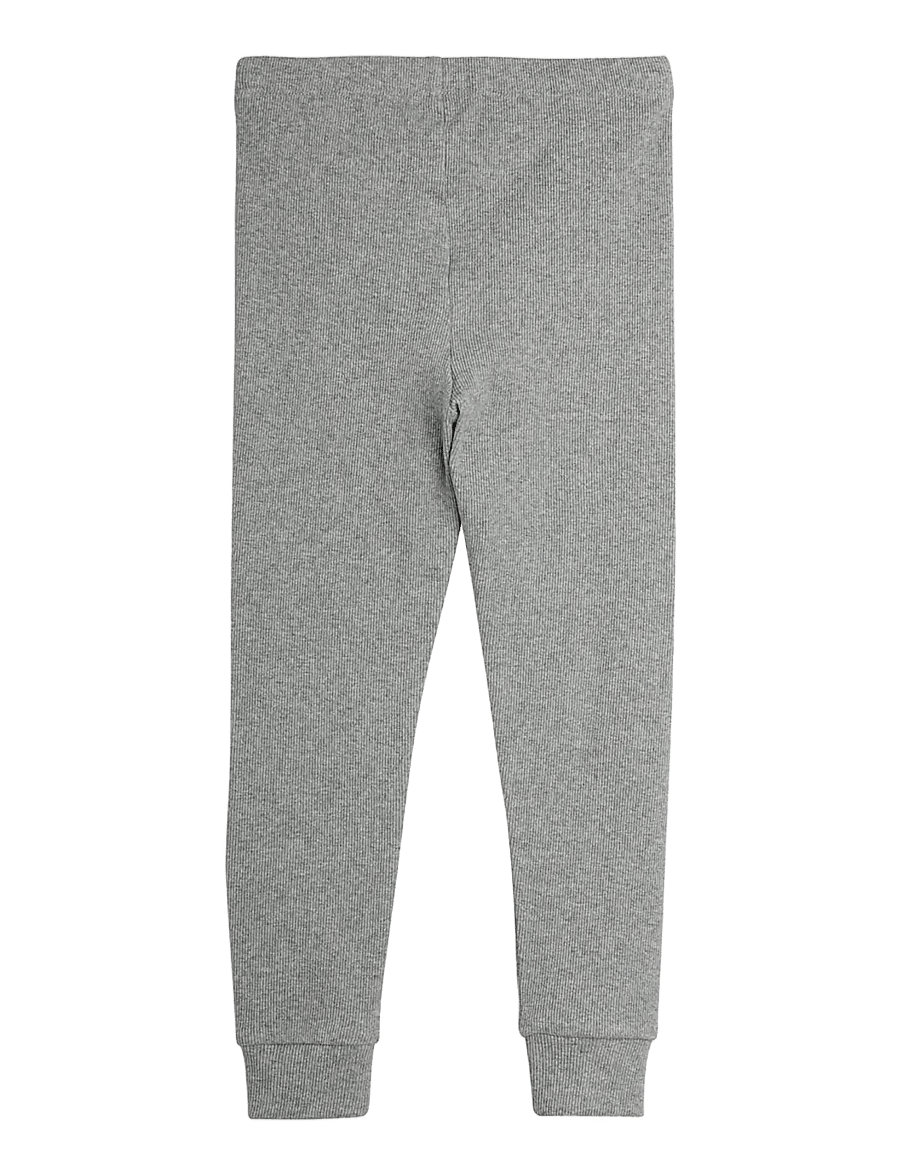 Mini Rodini - Rabbit application leggings - retuusid - grey melange - 1