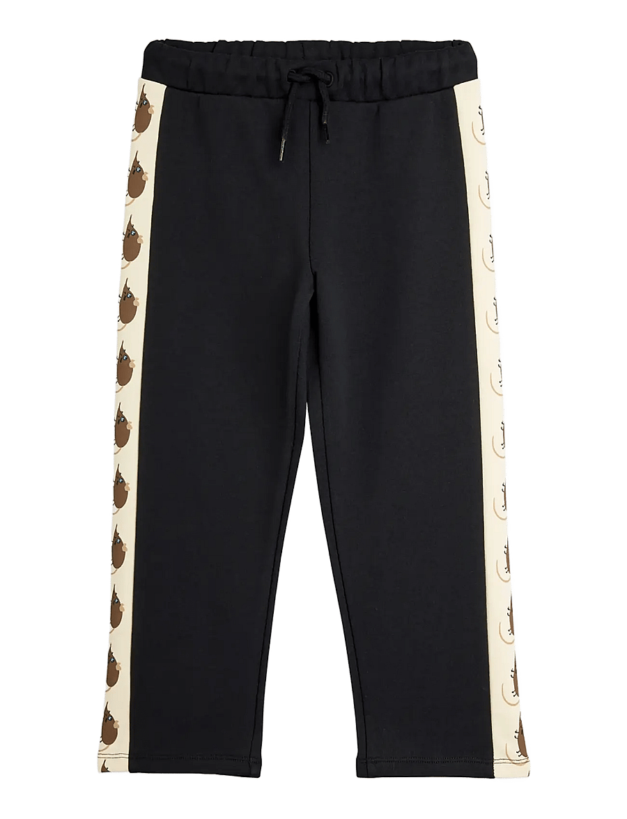 Mini Rodini - Elephant shrew panel sweatpants - dressipüksid - black - 0