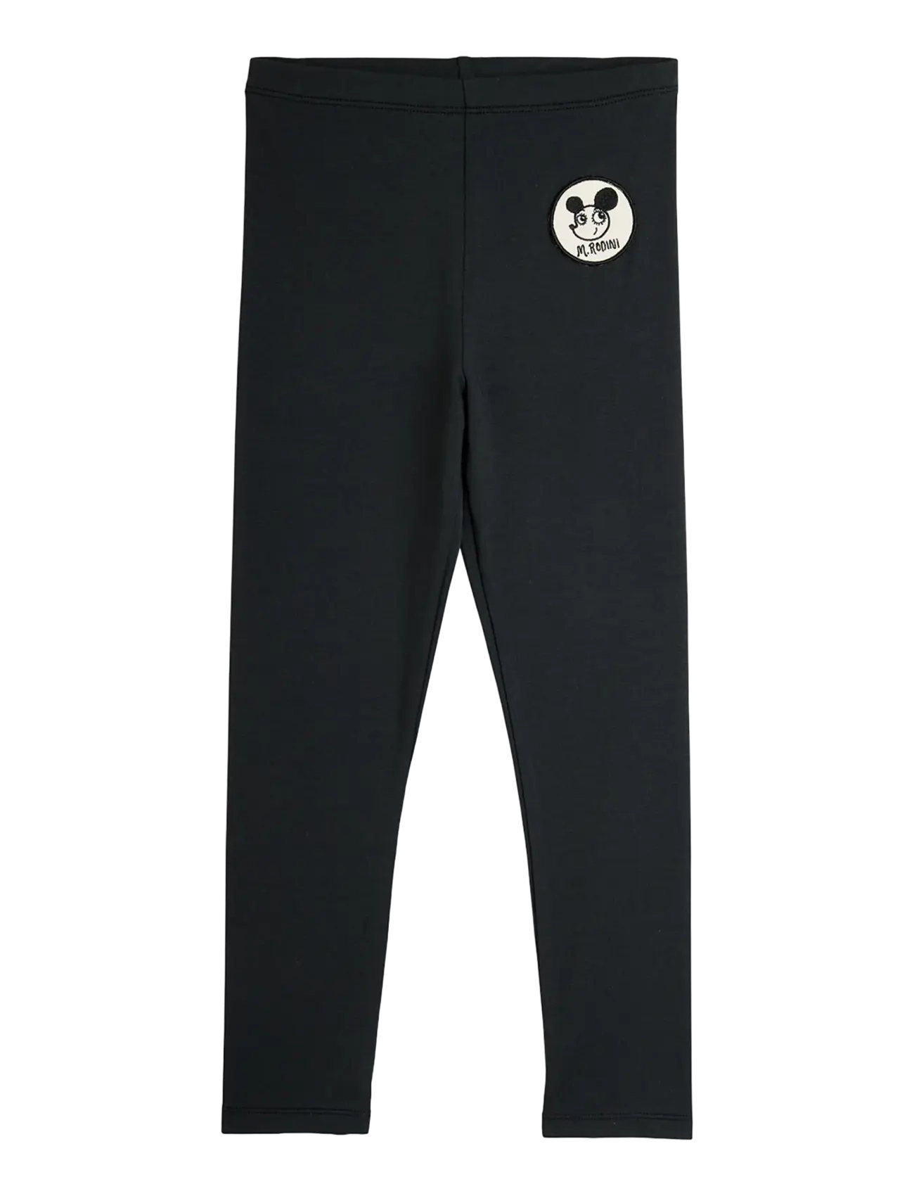 Mini Rodini Ritzratz Patch Leggings, Patch Leggings, Sort, Str: 80/86
