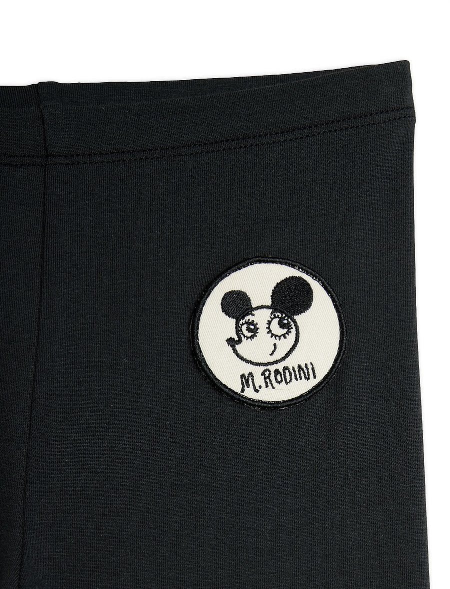 Mini Rodini - Ritzratz patch leggings - leggings - black - 2