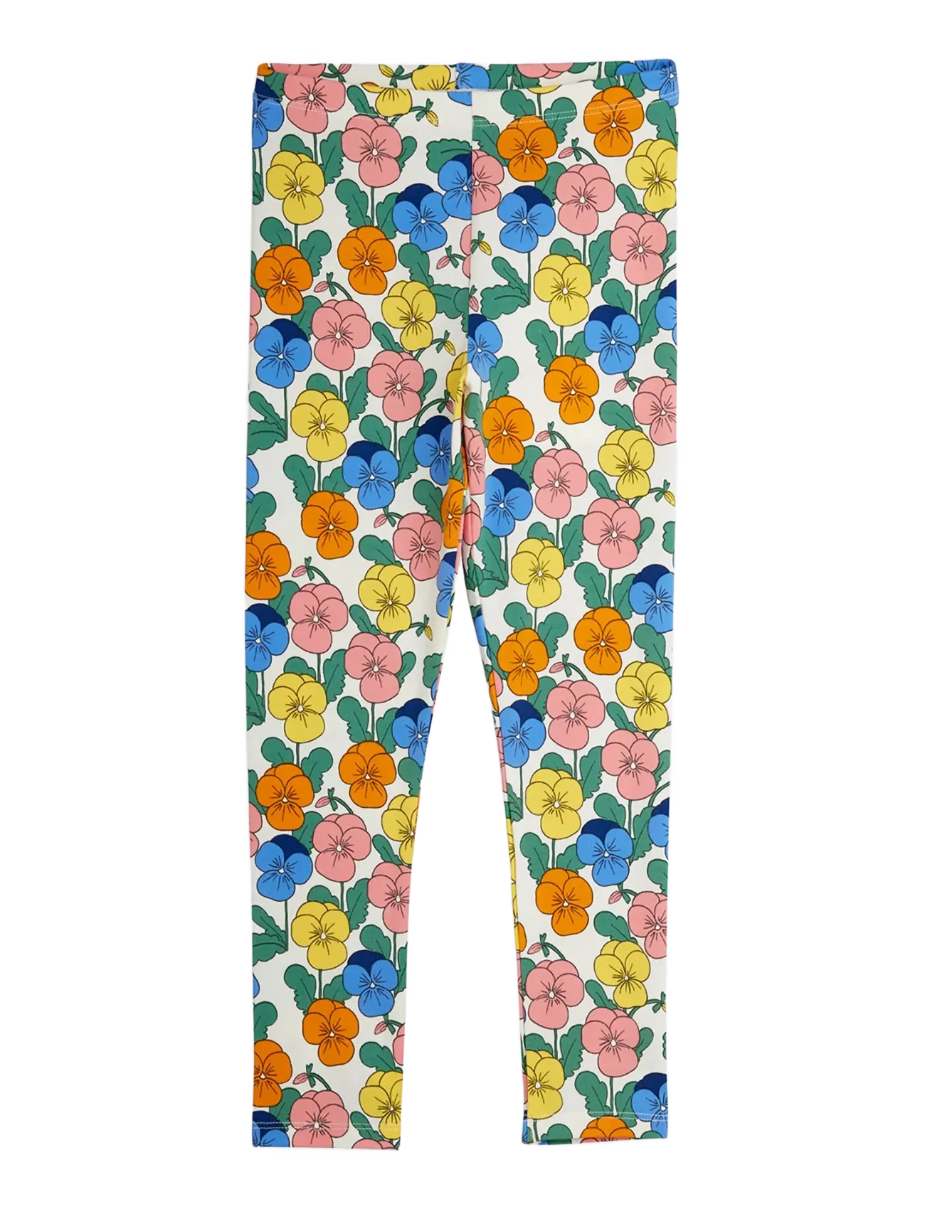 Mini Rodini Violas Aop Leggings, 128/134, Multi/patterned, Underdele > Leggings, Børn