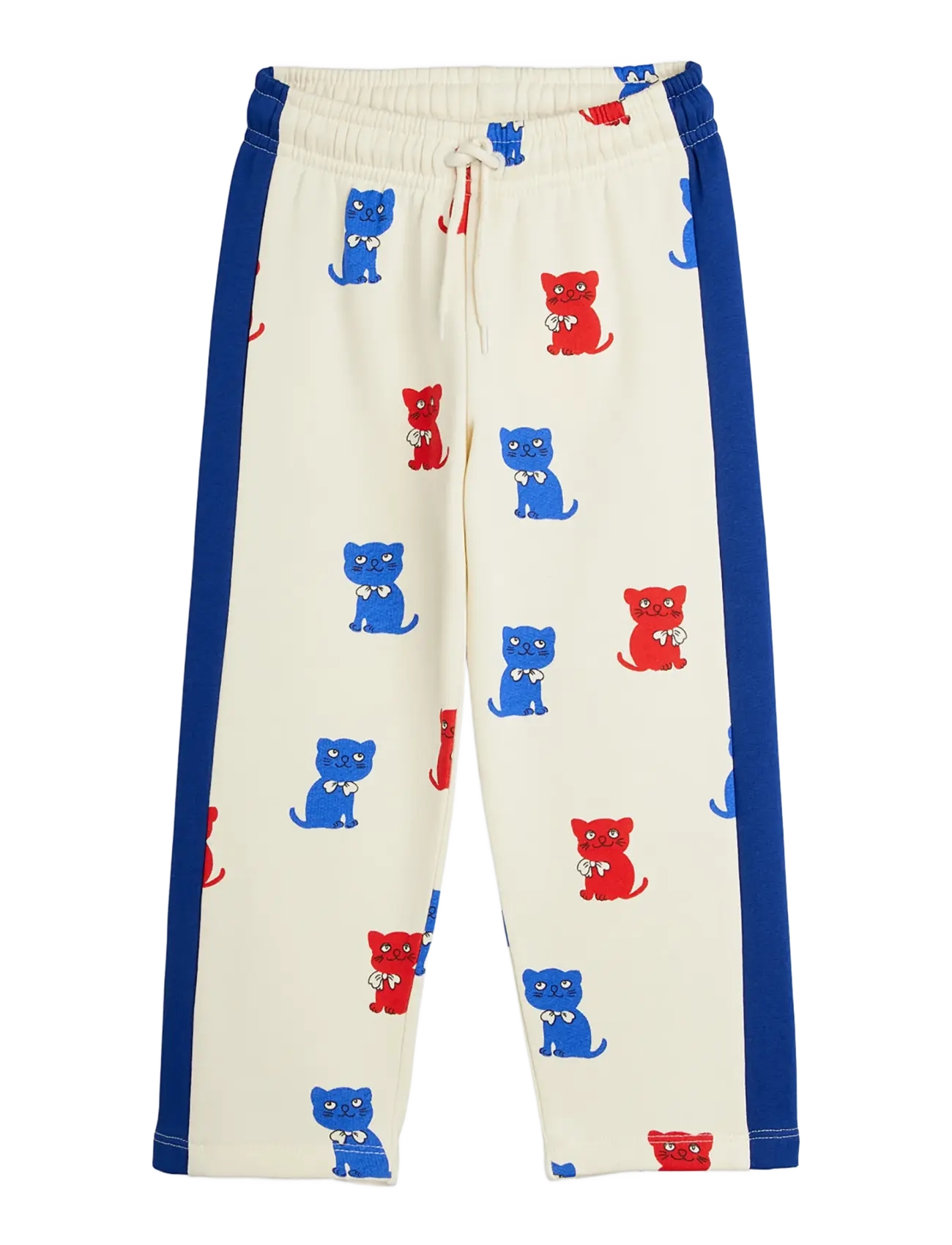 Mini Rodini Kittens aop sweatpants - New Arrivals - OFF-WHITE / cream