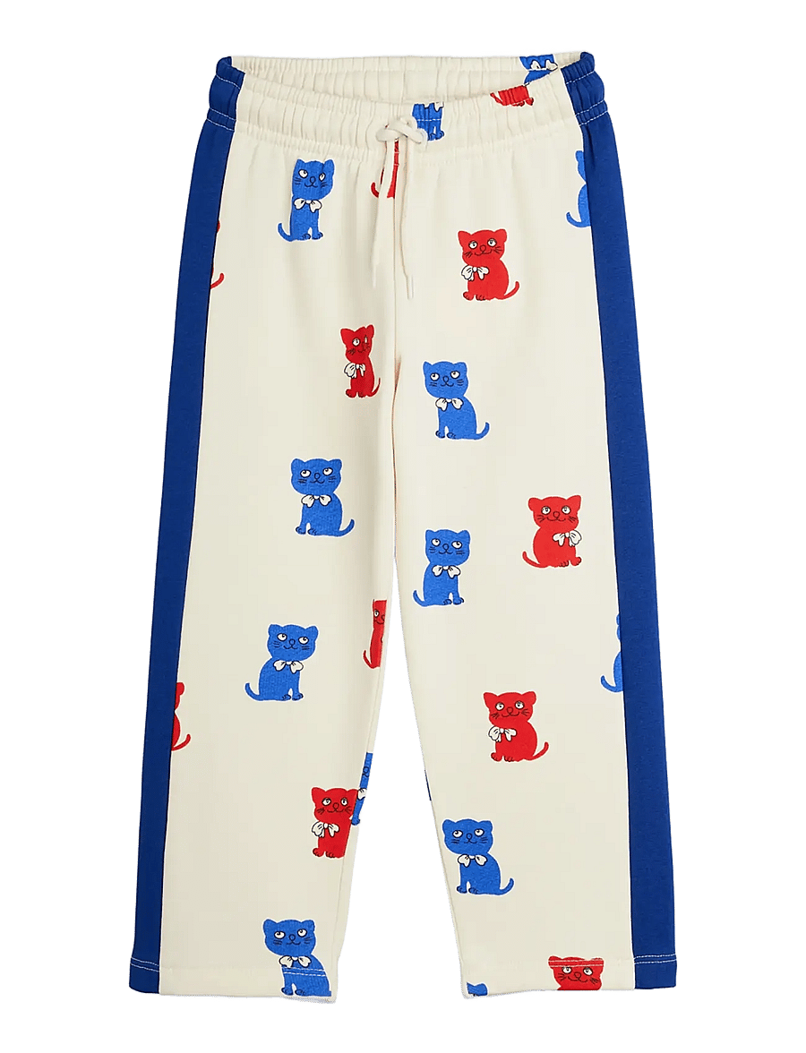 Mini Rodini - Kittens aop sweatpants - dressipüksid - off-white - 0