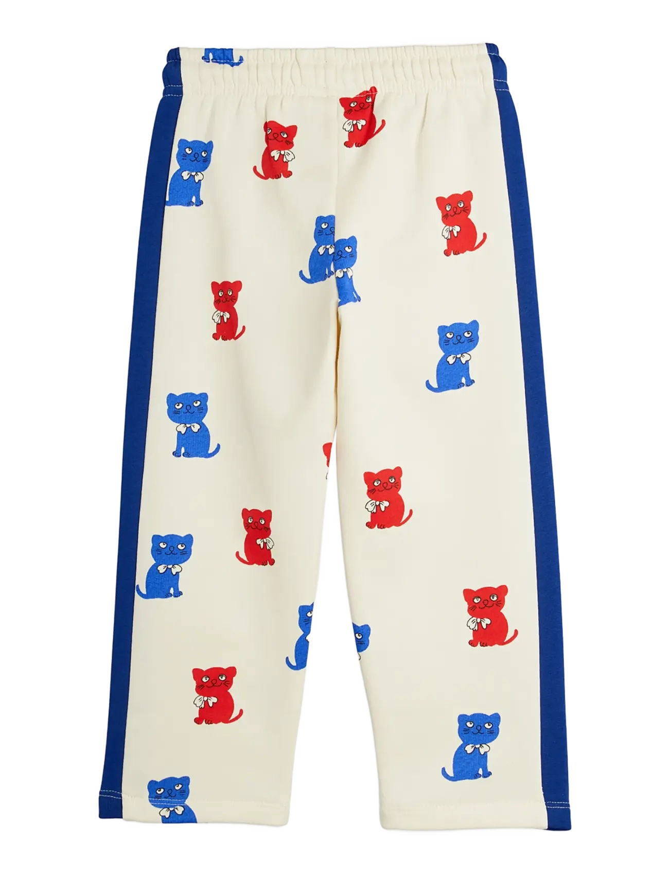 Mini Rodini - Kittens aop sweatpants - off-white - 1