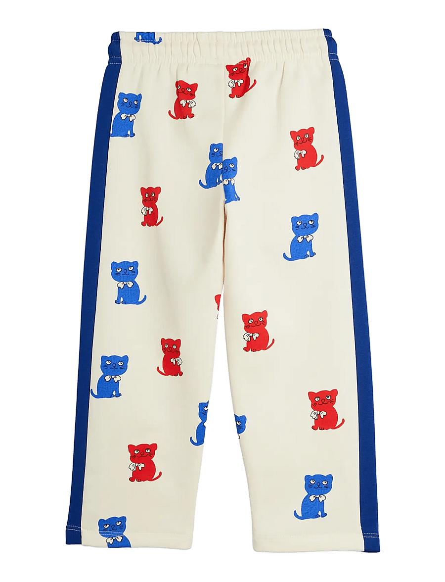 Mini Rodini - Kittens aop sweatpants - dressipüksid - off-white - 1