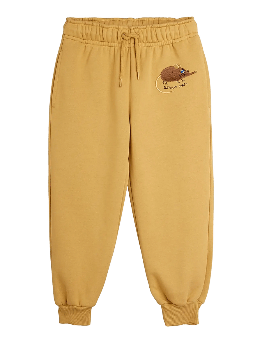 Mini Rodini - Elephant shrew emb sweatpants - jogginghosen - beige - 0