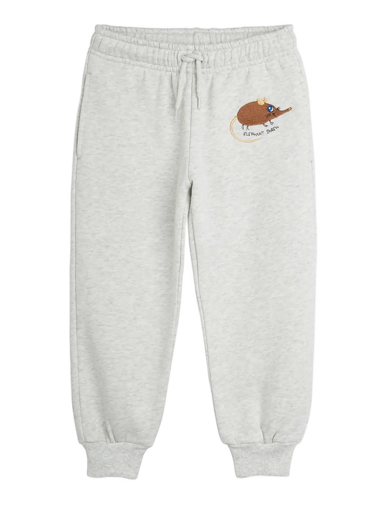 Mini Rodini Elephant shrew emb sweatpants - New Arrivals - GREY MELANGE / grey
