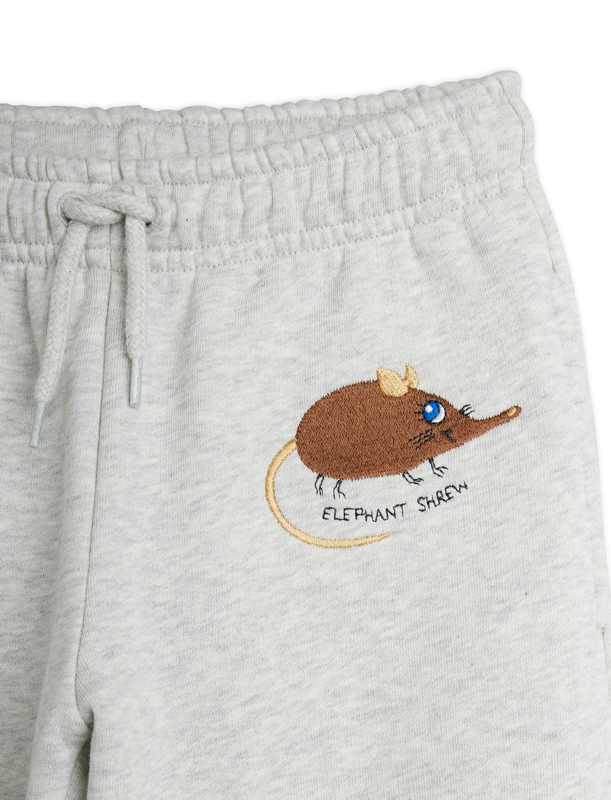 Mini Rodini - Elephant shrew emb sweatpants - grey melange - 2