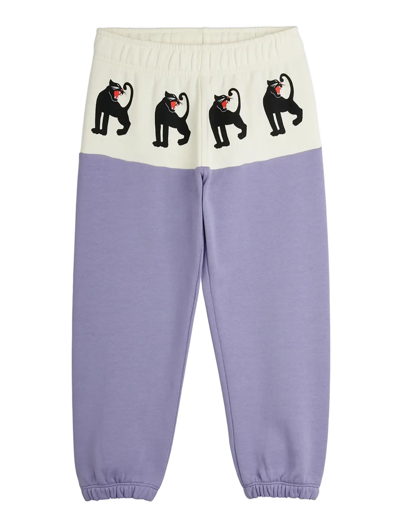 Mini Rodini Panther Panel Sweatpants, Panter Panel Sweatpants, Lila, Str: 80/86