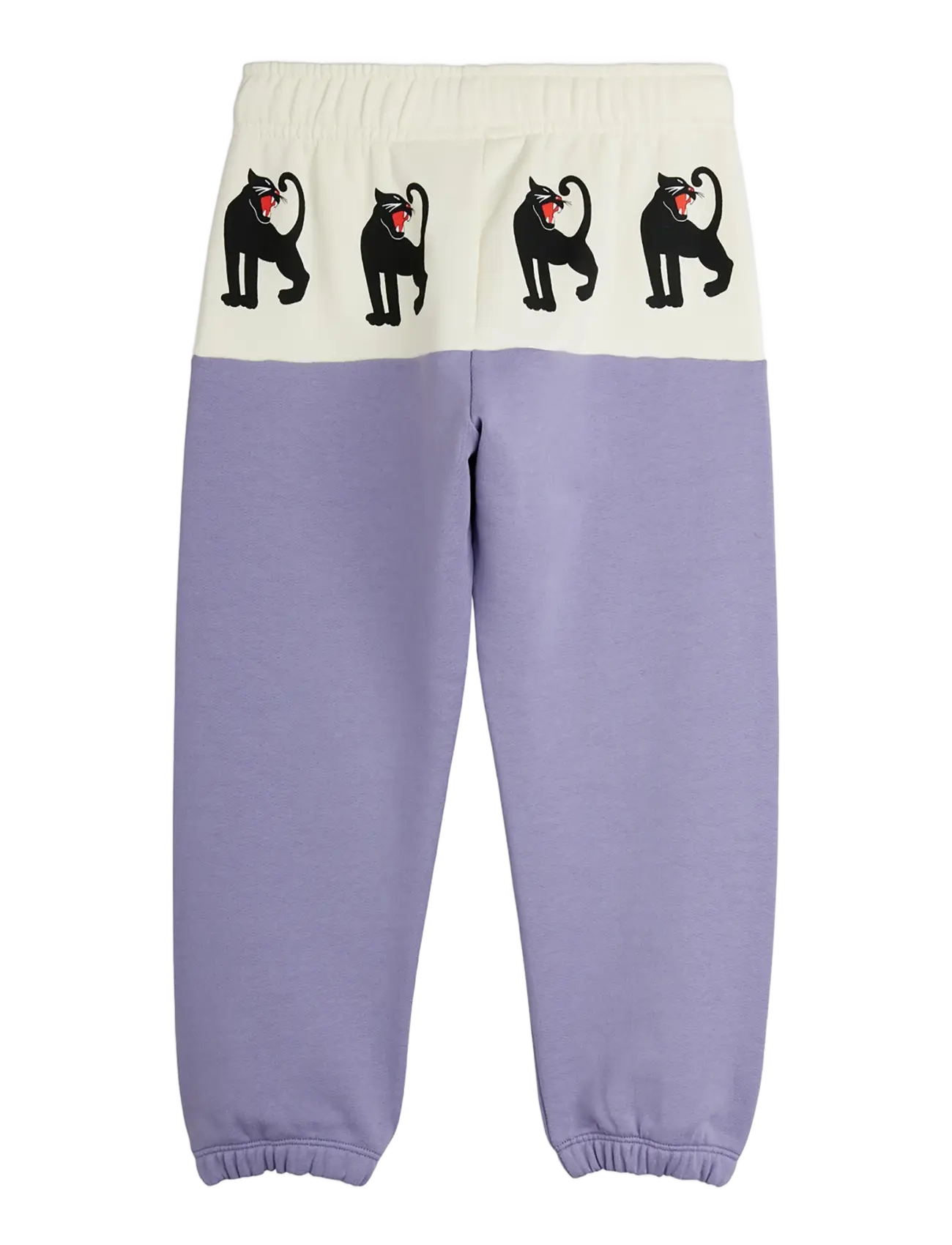 Mini Rodini - Panther panel sweatpants - mjukisbyxor - purple - 1