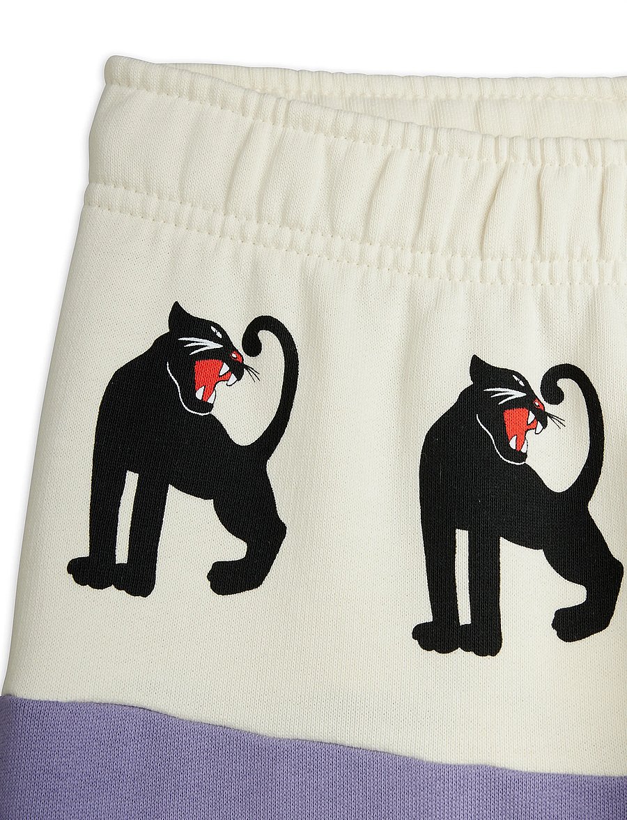Mini Rodini - Panther panel sweatpants - mjukisbyxor - purple - 2
