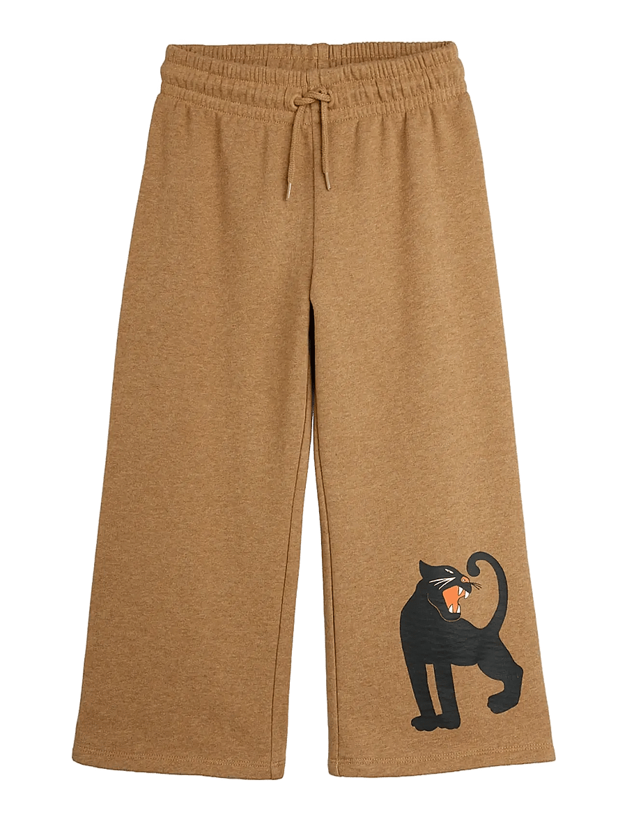 Mini Rodini - Panther sp melange sweatpants - dressipüksid - brown - 0