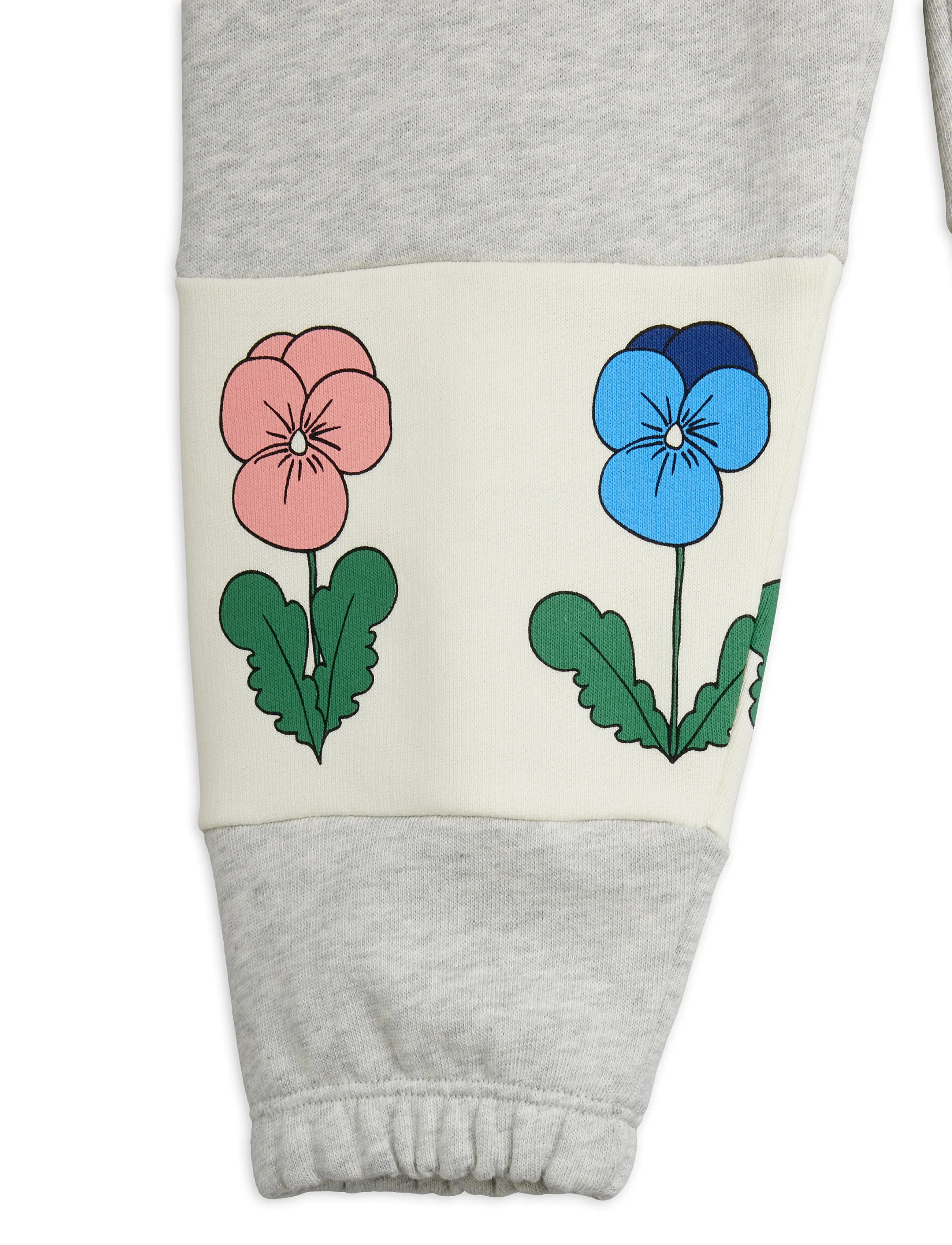 Mini Rodini - Violas panel sweatpants - grey melange - 1