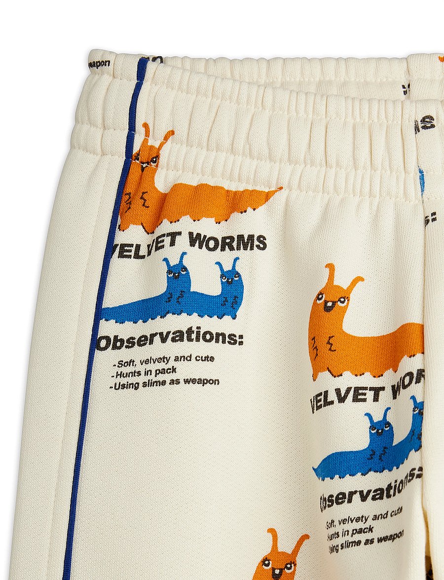 Mini Rodini - Velvet worms aop sweatpants - mjukisbyxor - multi - 2