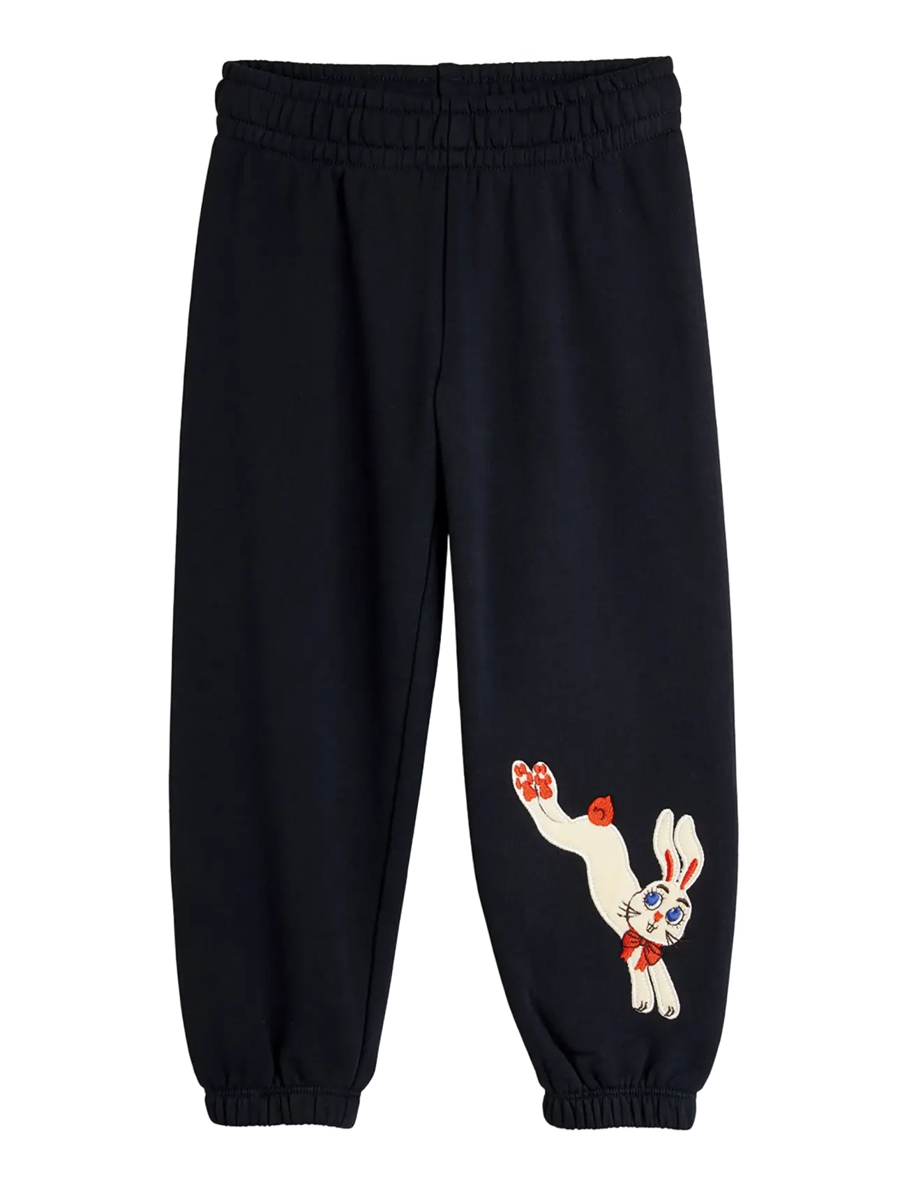 Mini Rodini Rabbit application sweatpants - New Arrivals - BLACK / black