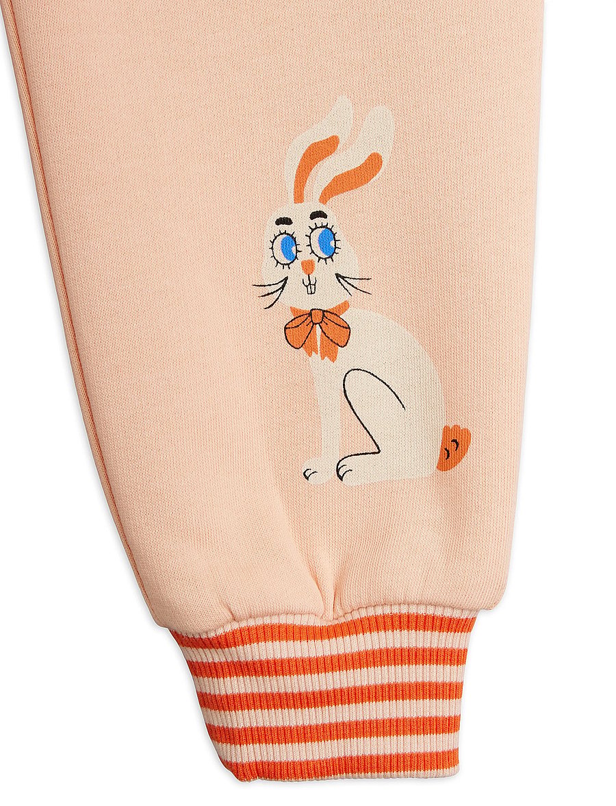 Mini Rodini - Rabbit sp cuffed sweatpants - jogginghosen - pink - 2