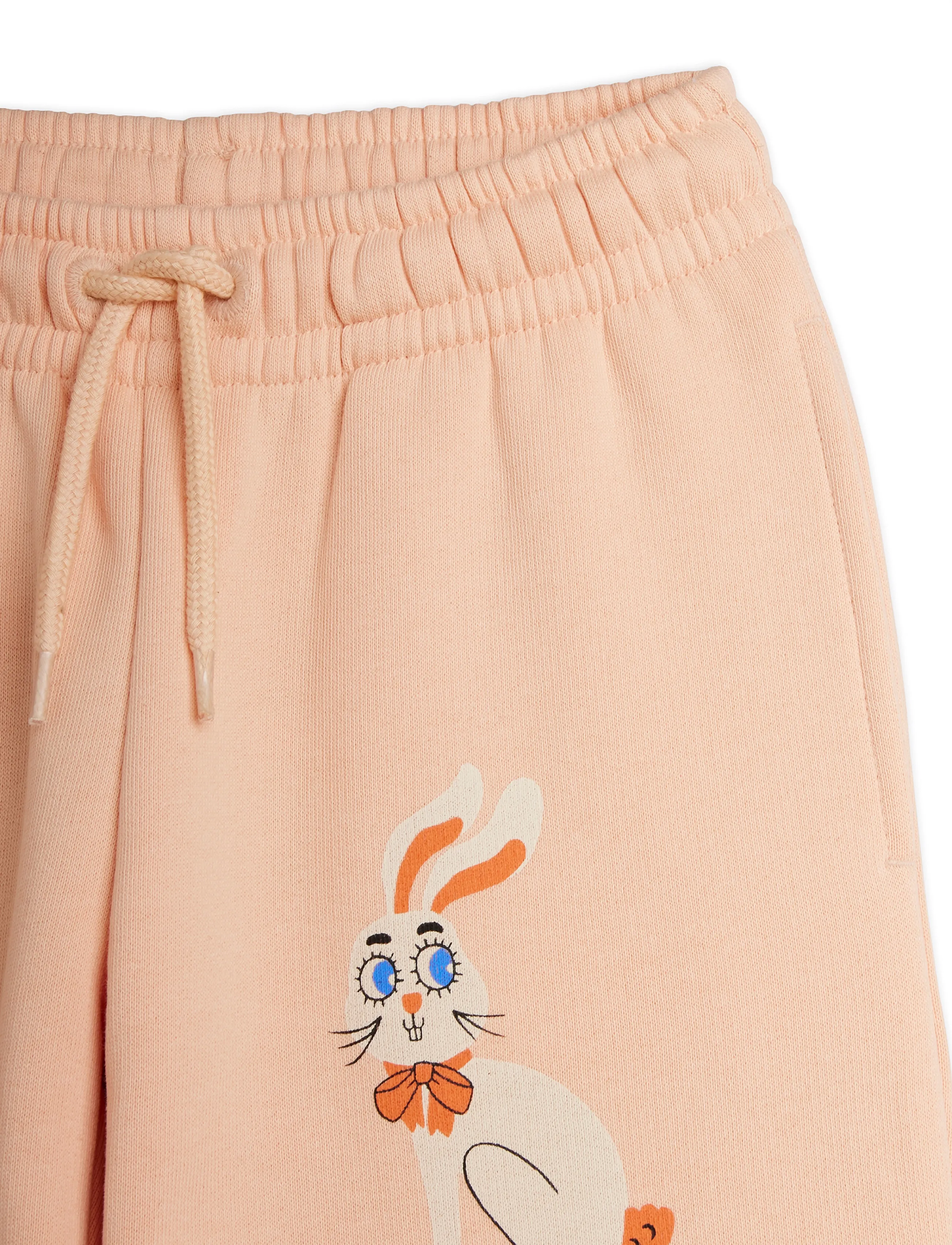 Mini Rodini - Rabbit sp cuffed sweatpants - pink - 3