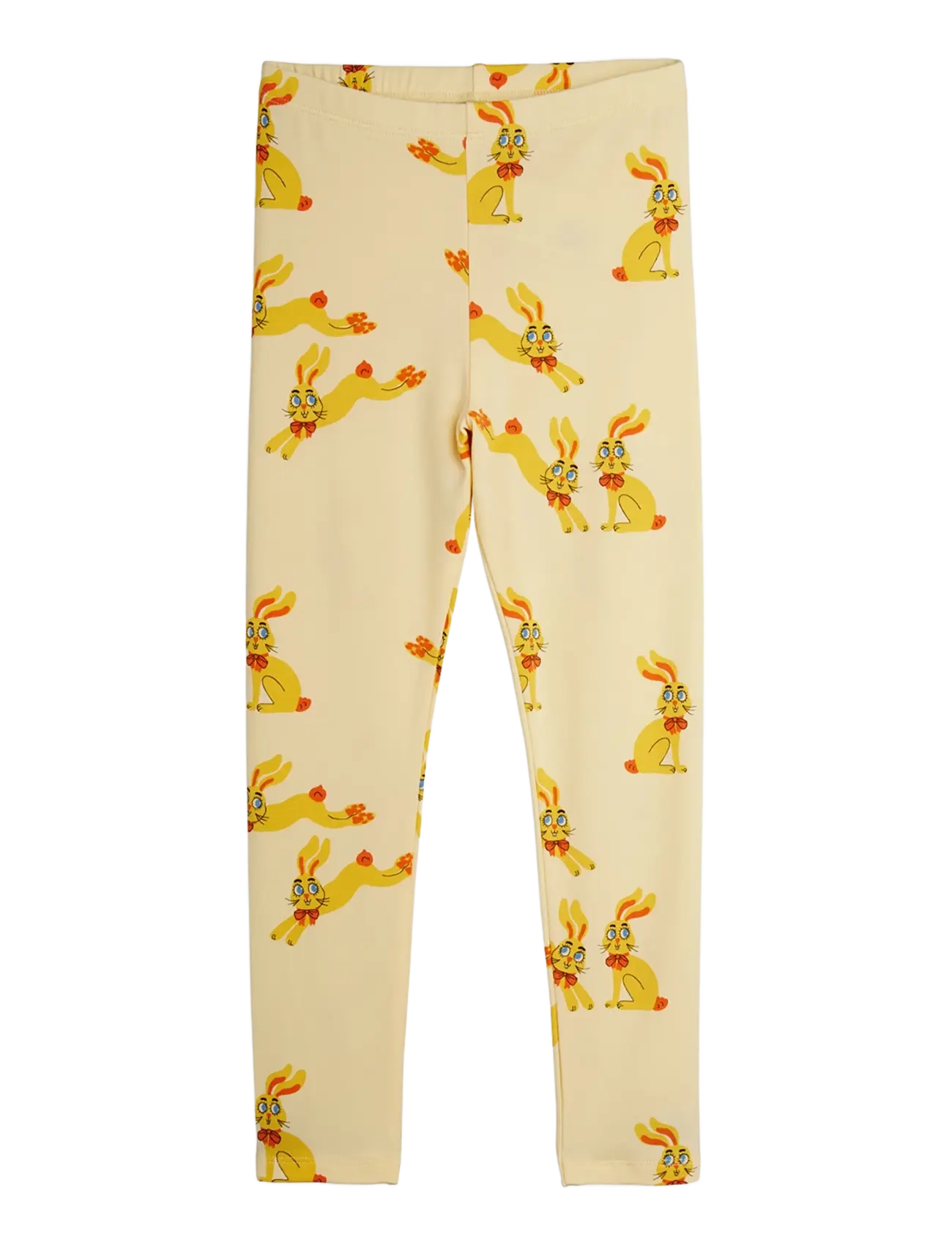 Mini Rodini Rabbits aop leggings - New Arrivals - YELLOW / yellow