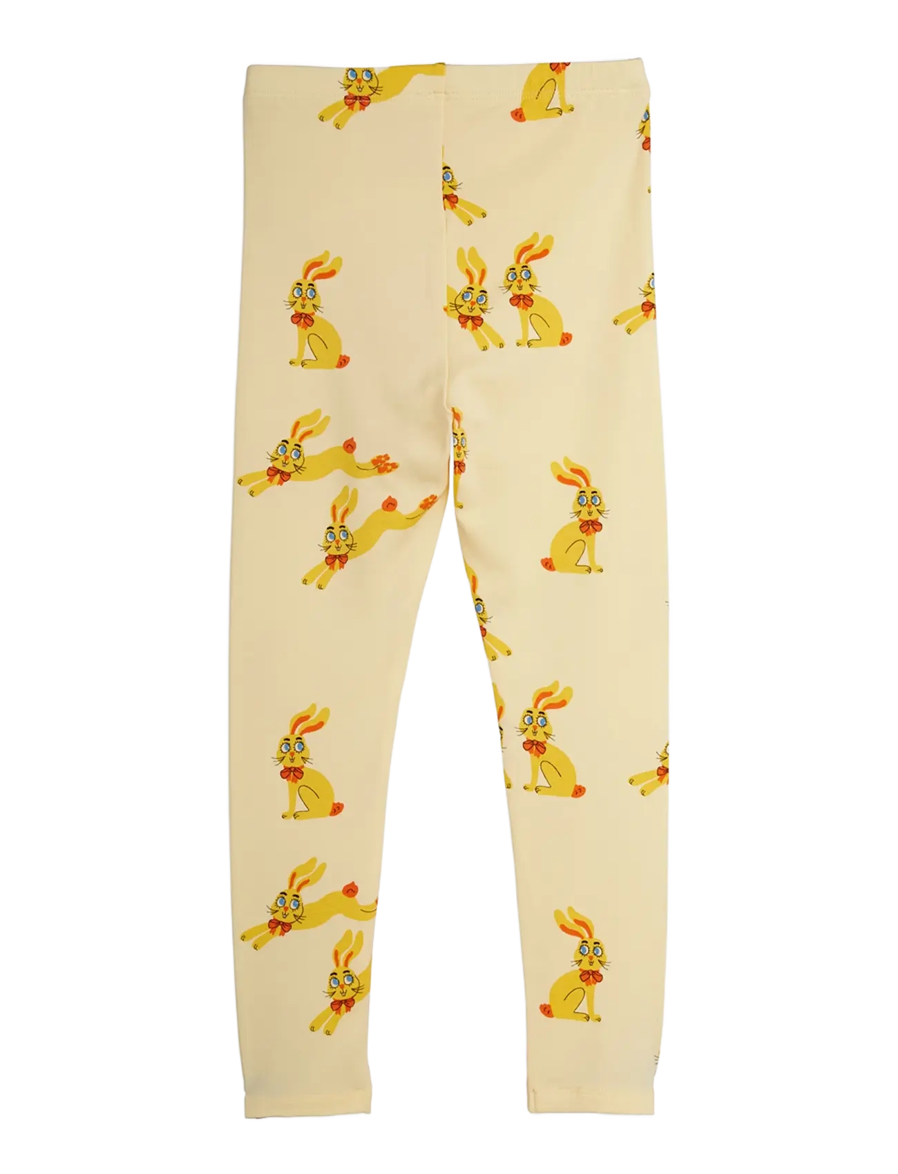 Mini Rodini - Rabbits aop leggings - yellow - 1