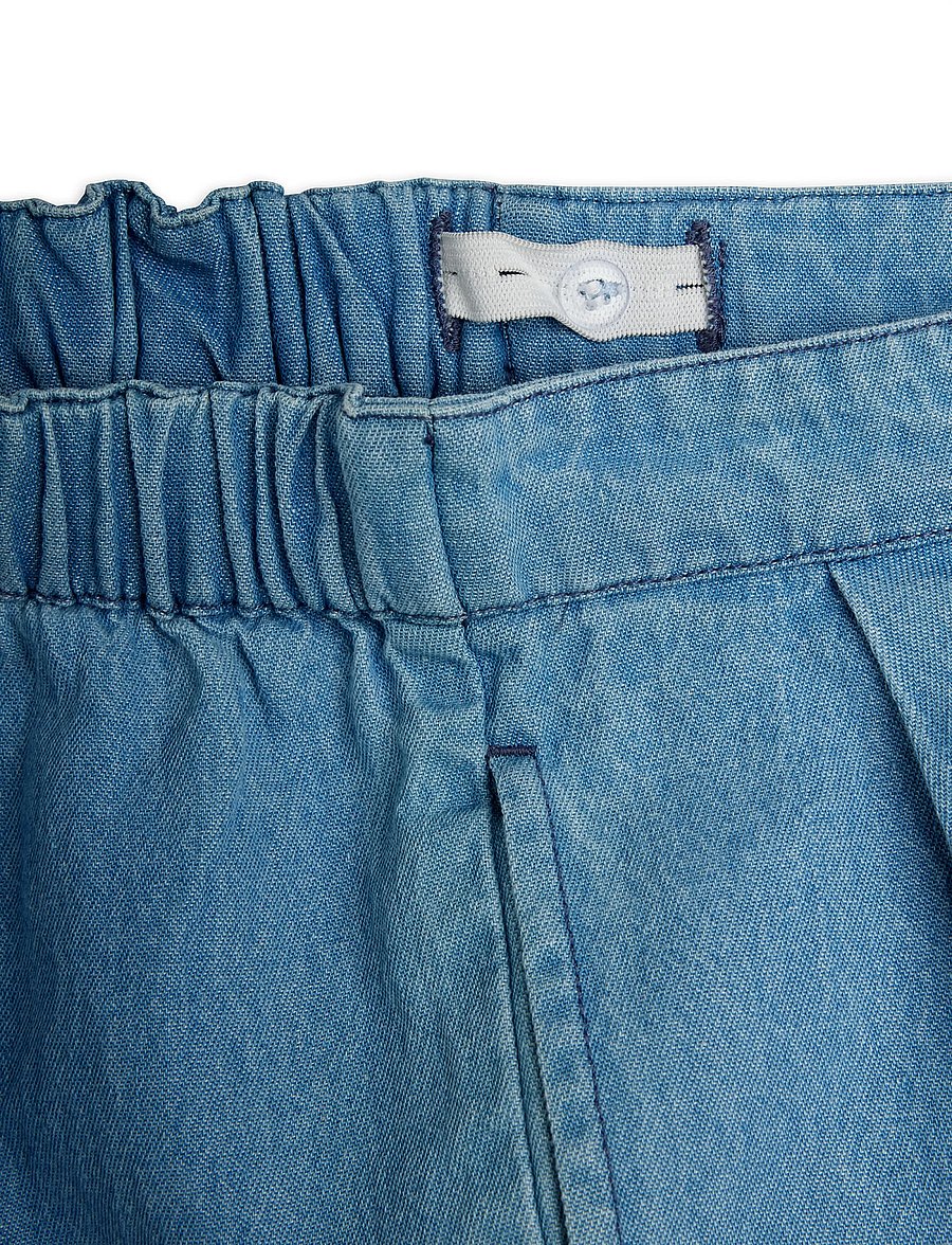 Mini Rodini - LW denim skunk sp woven trousers - loose jeans - blue - 3