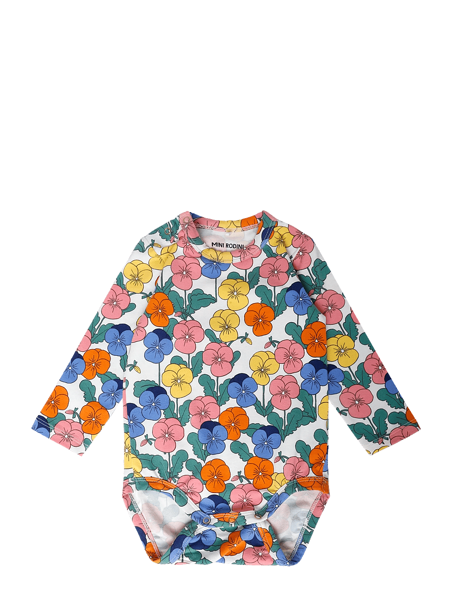 Mini Rodini - Violas aop ls body - pikkade varrukatega bodid - multi - 0