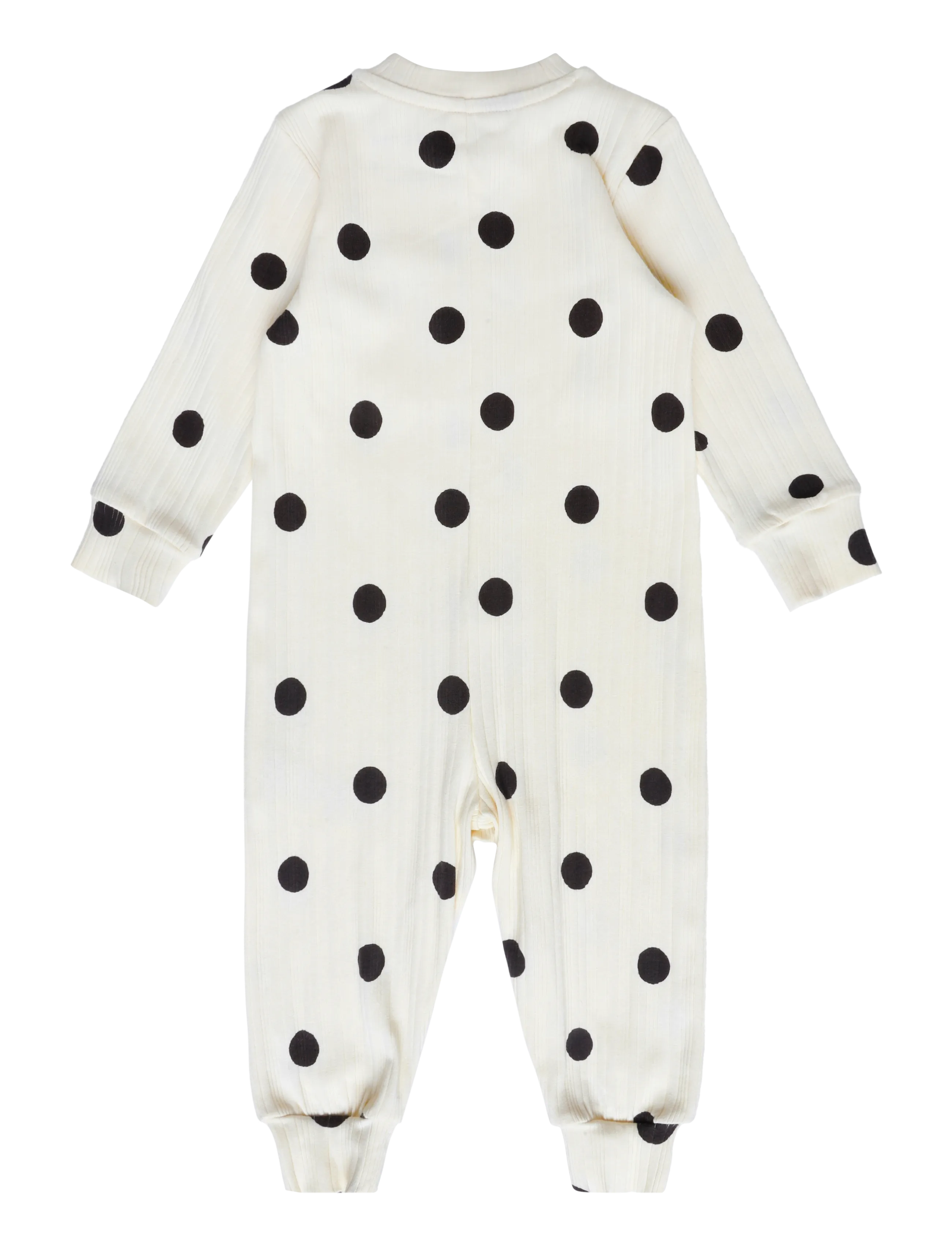 Mini Rodini - Dots aop dog jumpsuit - buksedragter - off-white - 1
