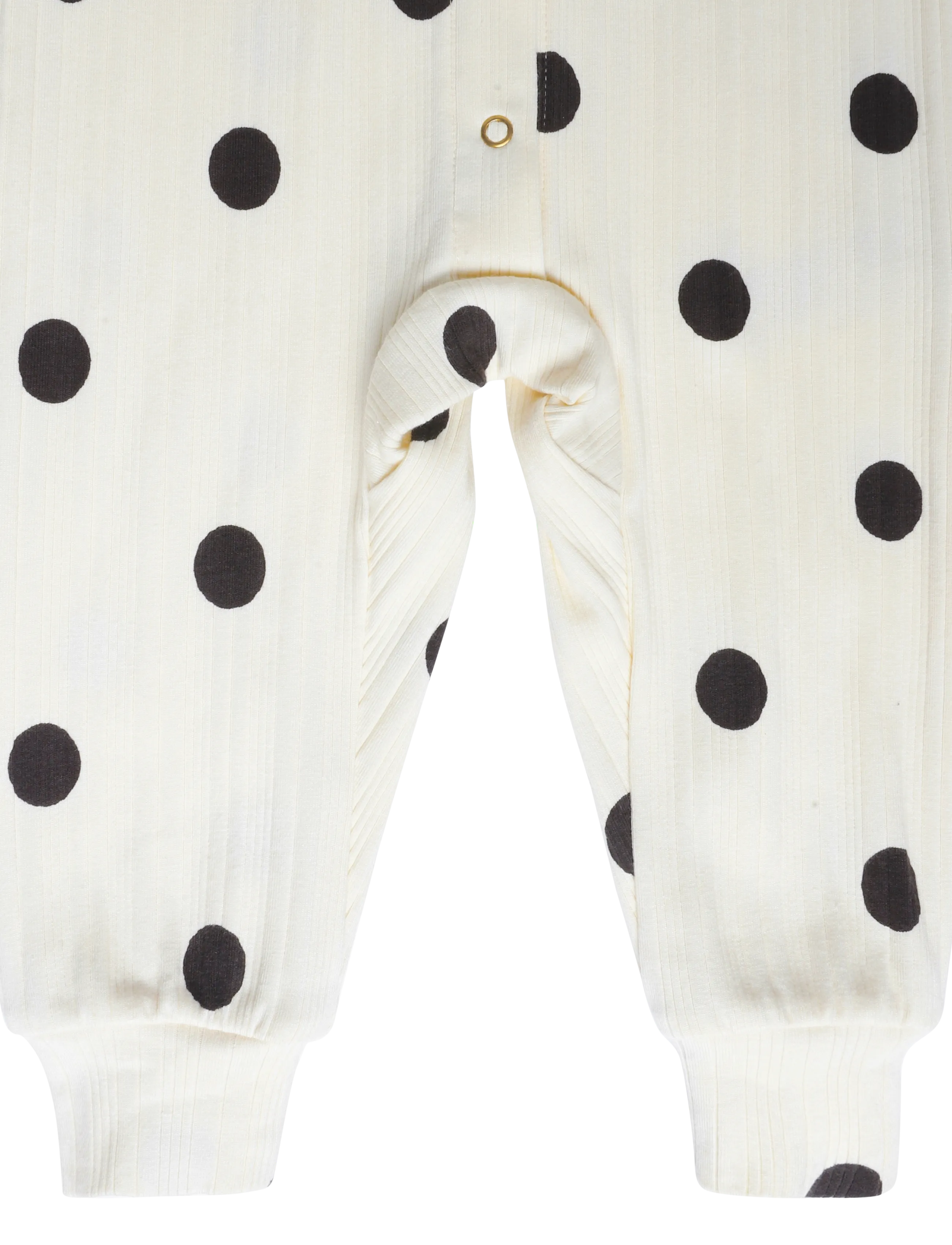 Mini Rodini - Dots aop dog jumpsuit - buksedragter - off-white - 3