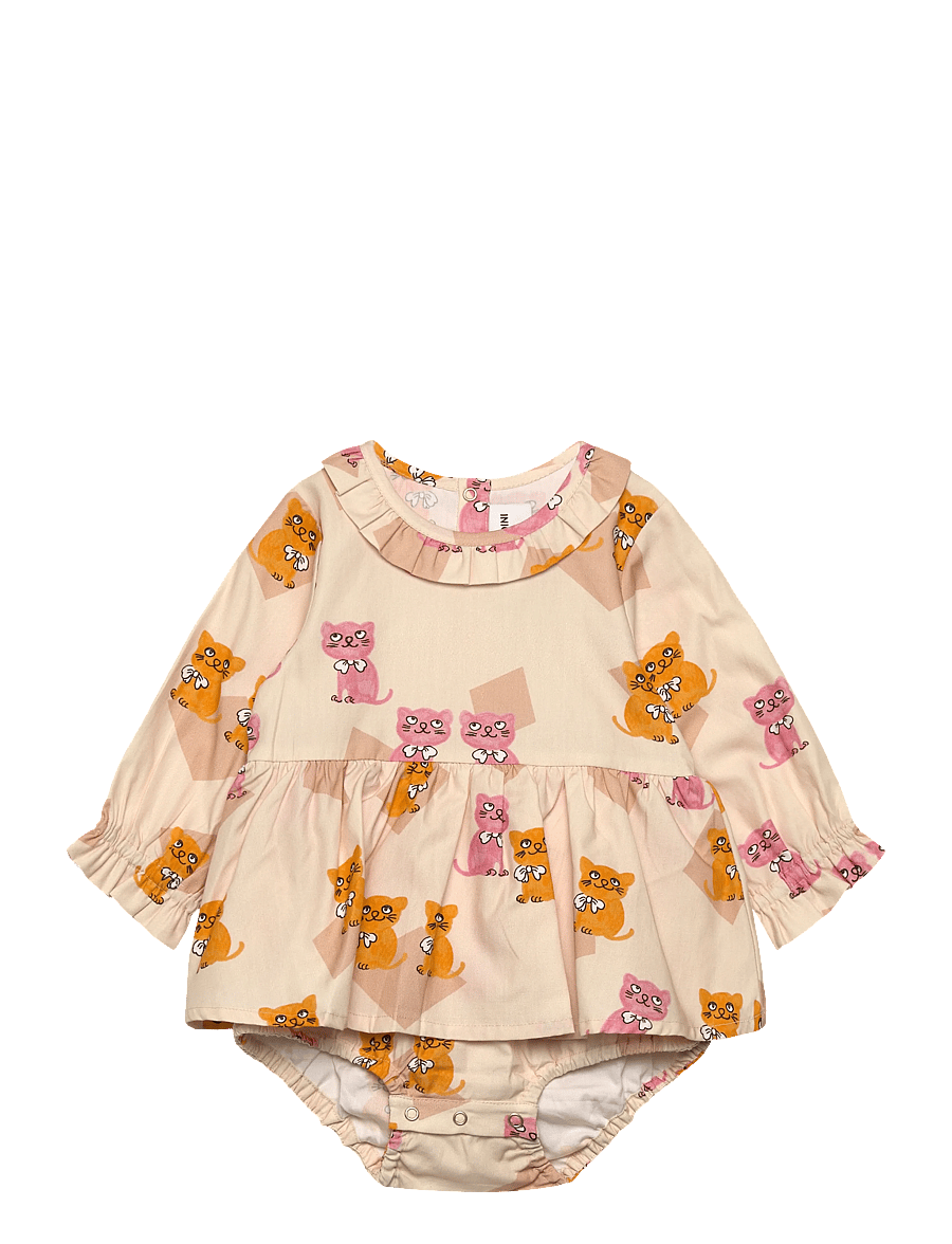 Mini Rodini - Kittens aop ls body - langärmelige bodys - multi - 0