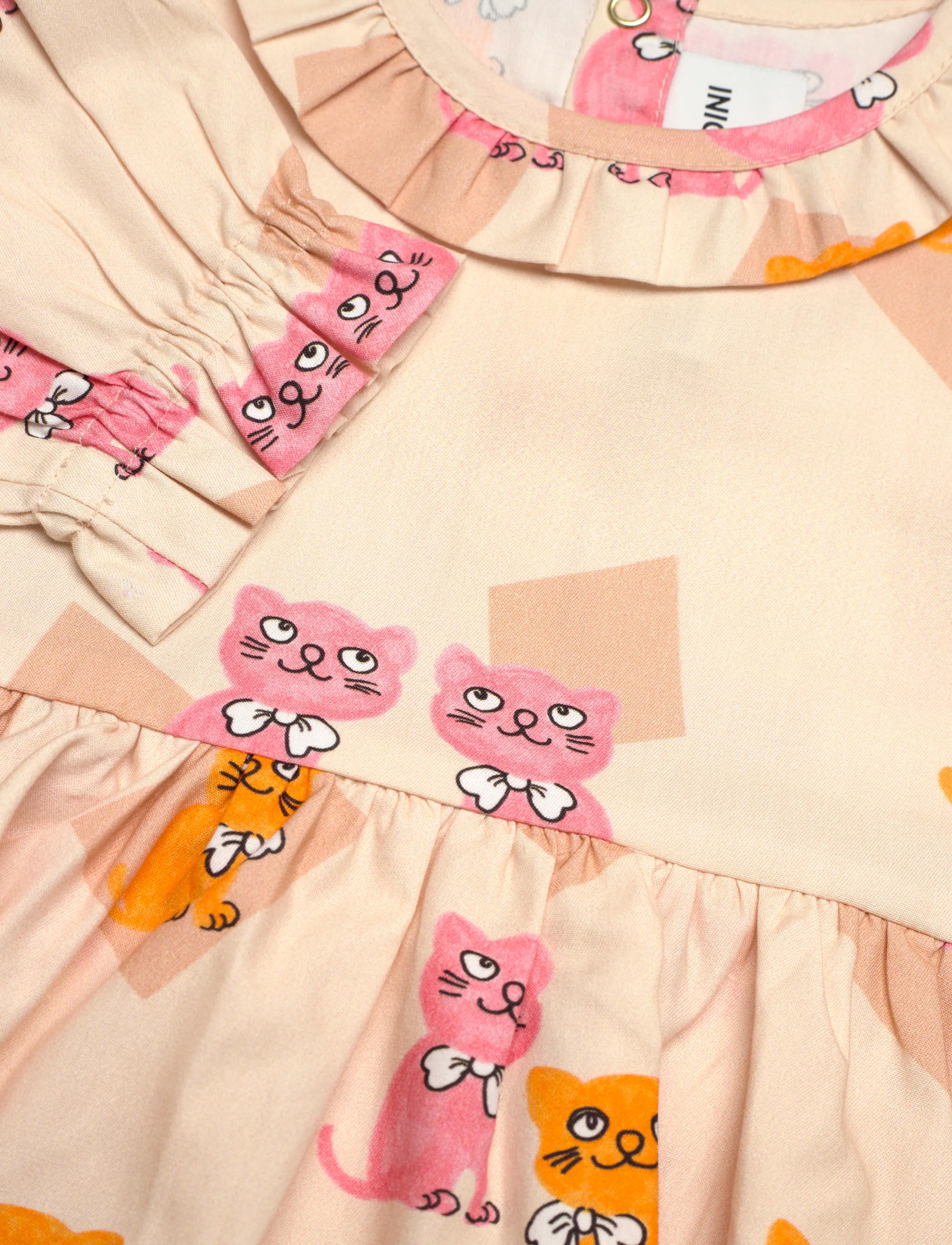 Mini Rodini - Kittens aop ls body - langærmede bodyer - multi - 2