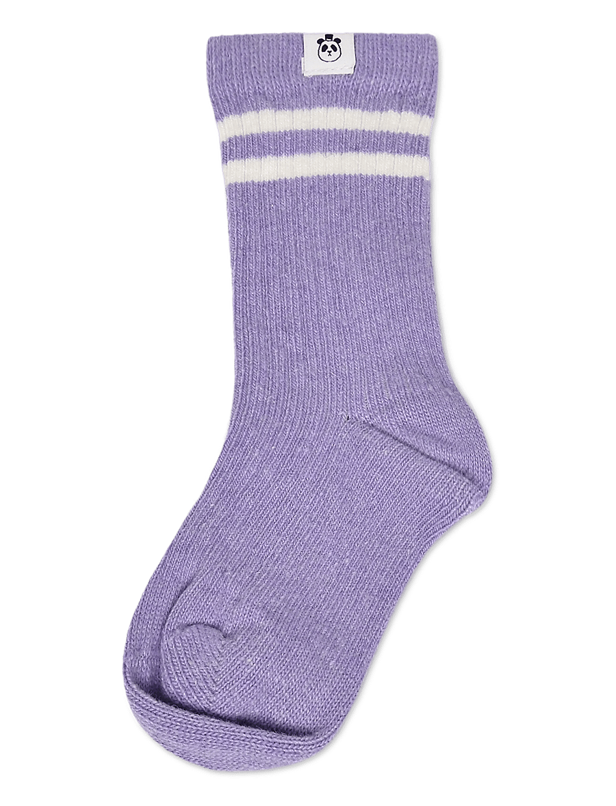 Mini Rodini - Wool rib 1-pack socks - babysokker - purple - 0