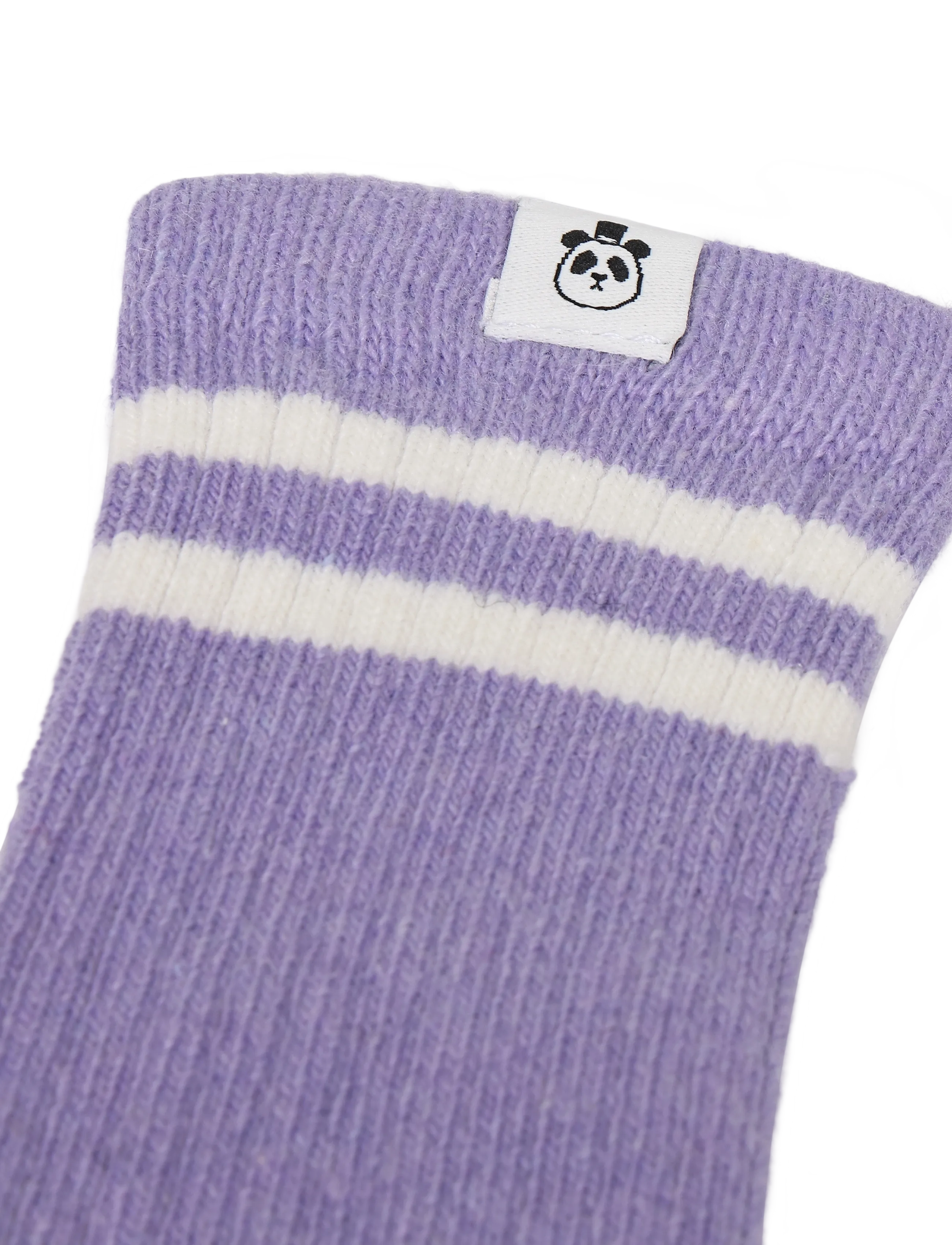 Mini Rodini - Wool rib 1-pack socks - babysokker - purple - 2