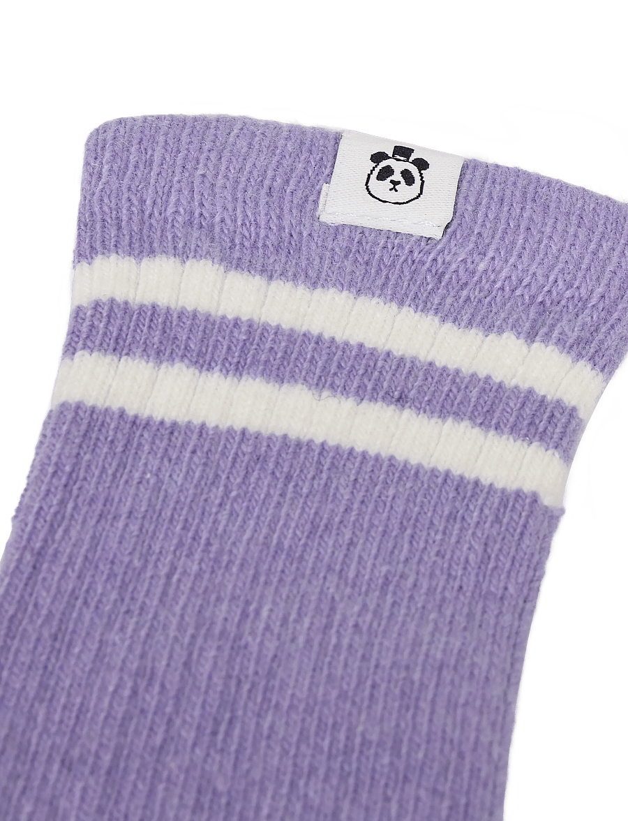 Mini Rodini - Wool rib 1-pack socks - babysokker - purple - 2