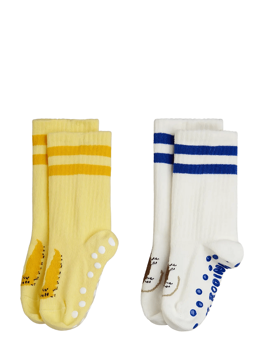Mini Rodini - Velvet worm 2-pack anti-slip socks - baby-socken - multi - 0
