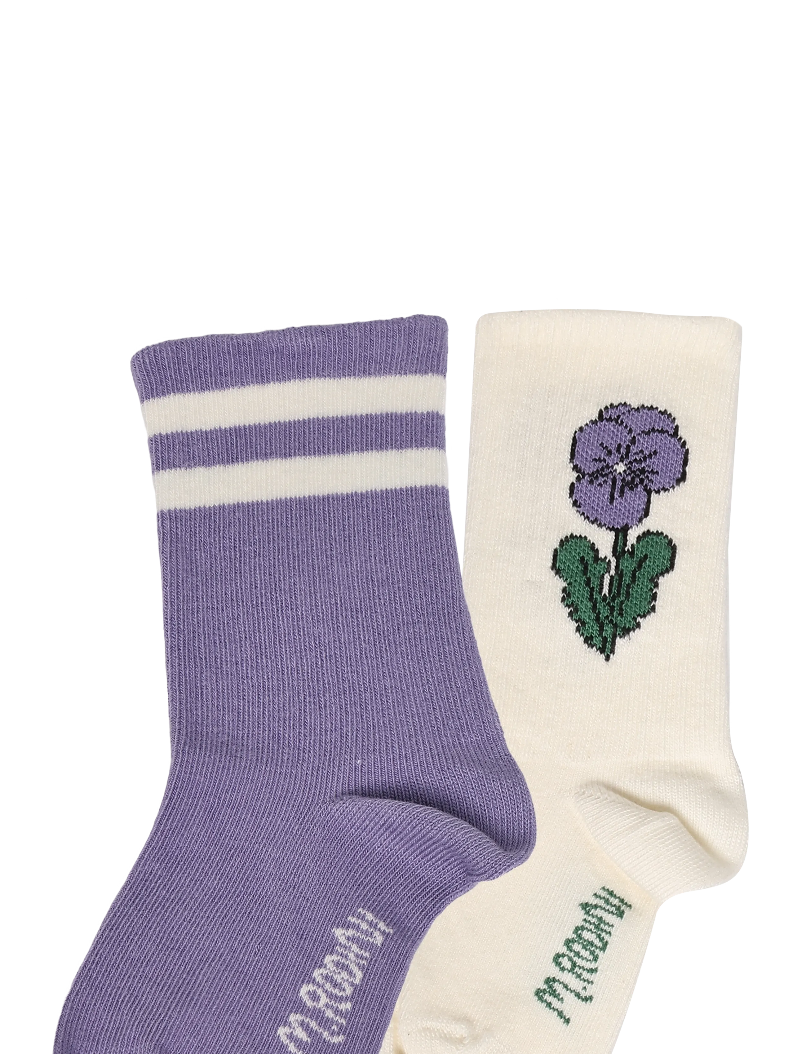 Mini Rodini - Viola stripe 2-pack socks - strumpor - multi - 2