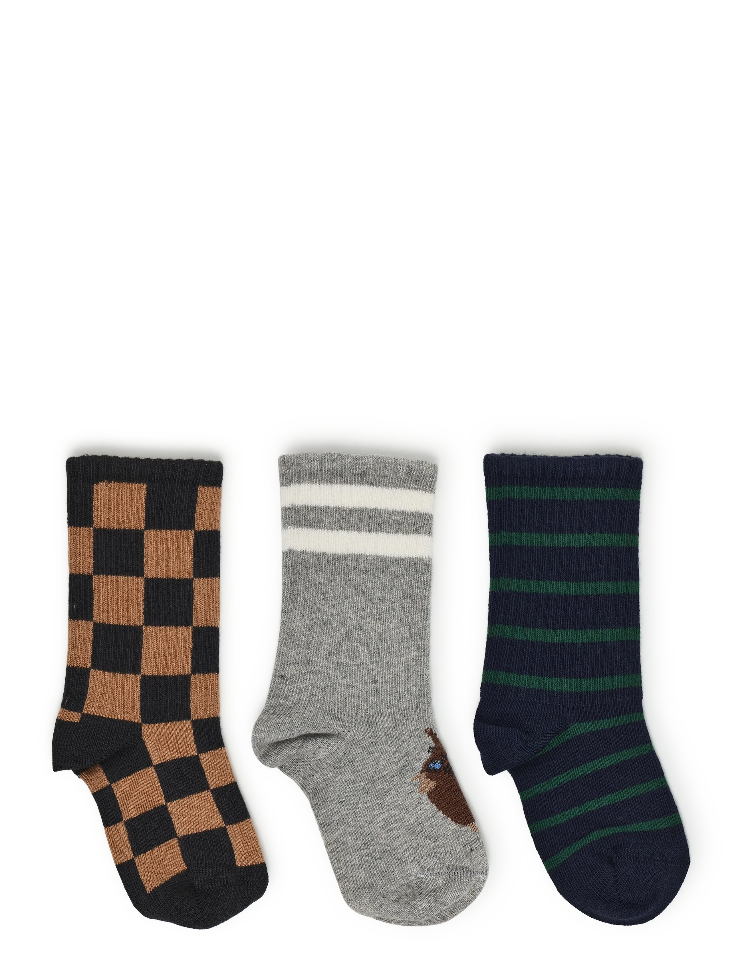 Mini Rodini - Chess check 3-pack socks - chaussettes pour bébé - multi - 1