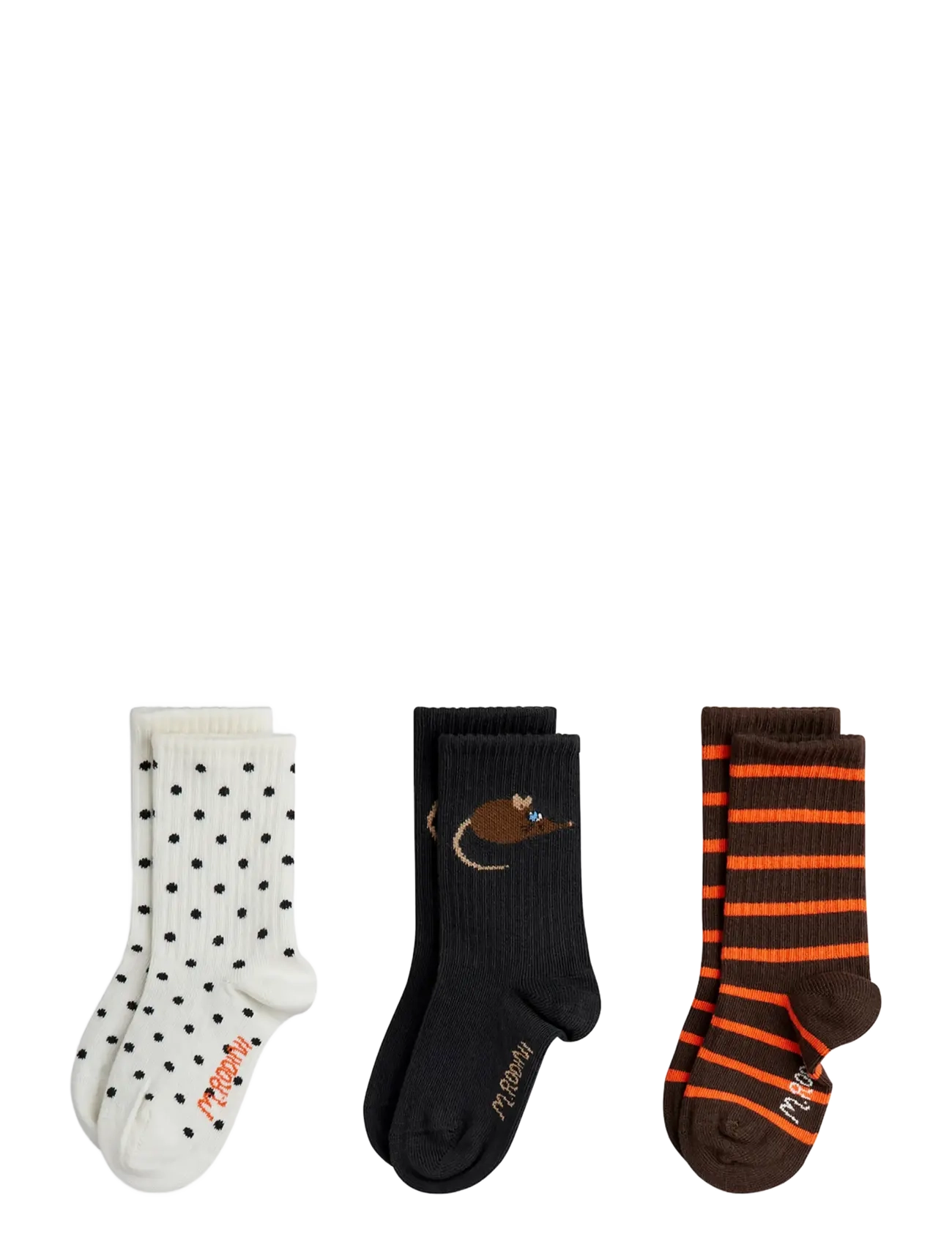 Mini Rodini Elephant shrew 3-pack socks - Strømper - MULTI / multi