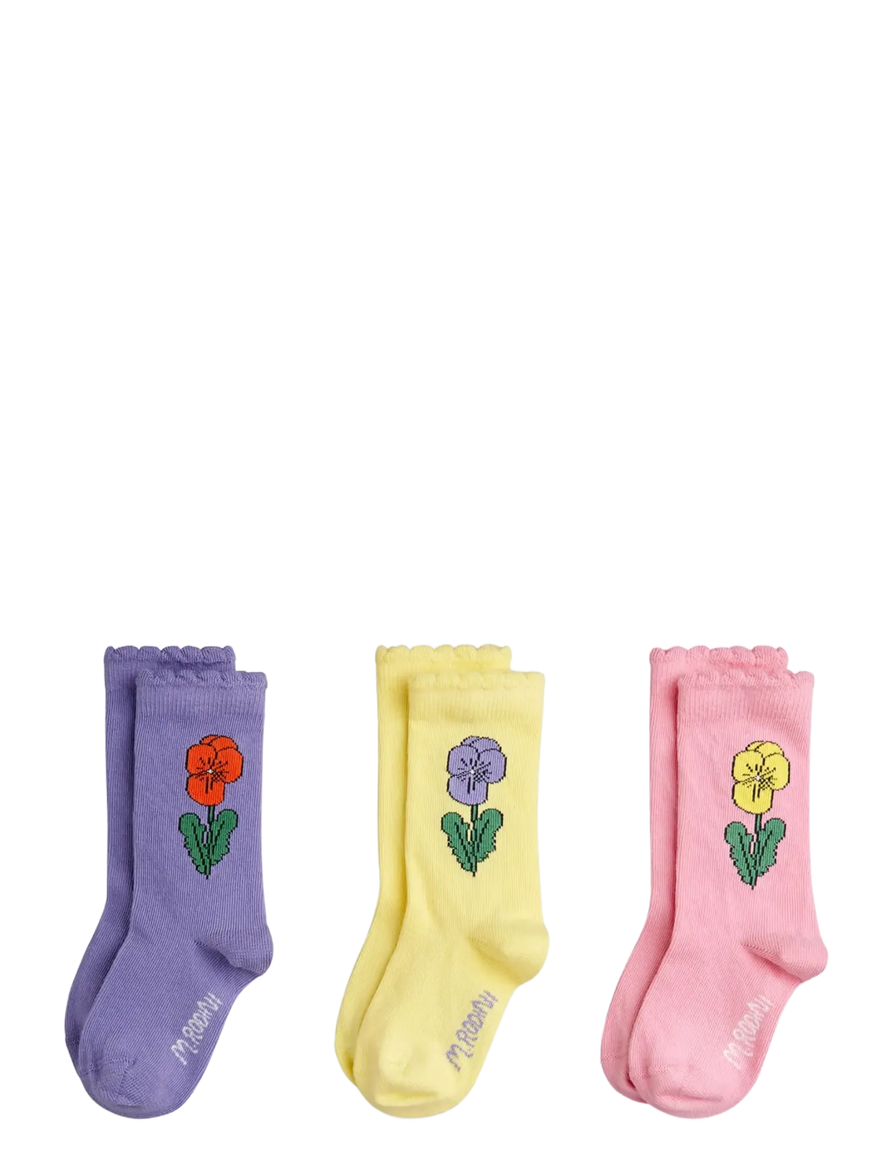 Mini Rodini Violas 3-pack socks - Strømper - MULTI / multi