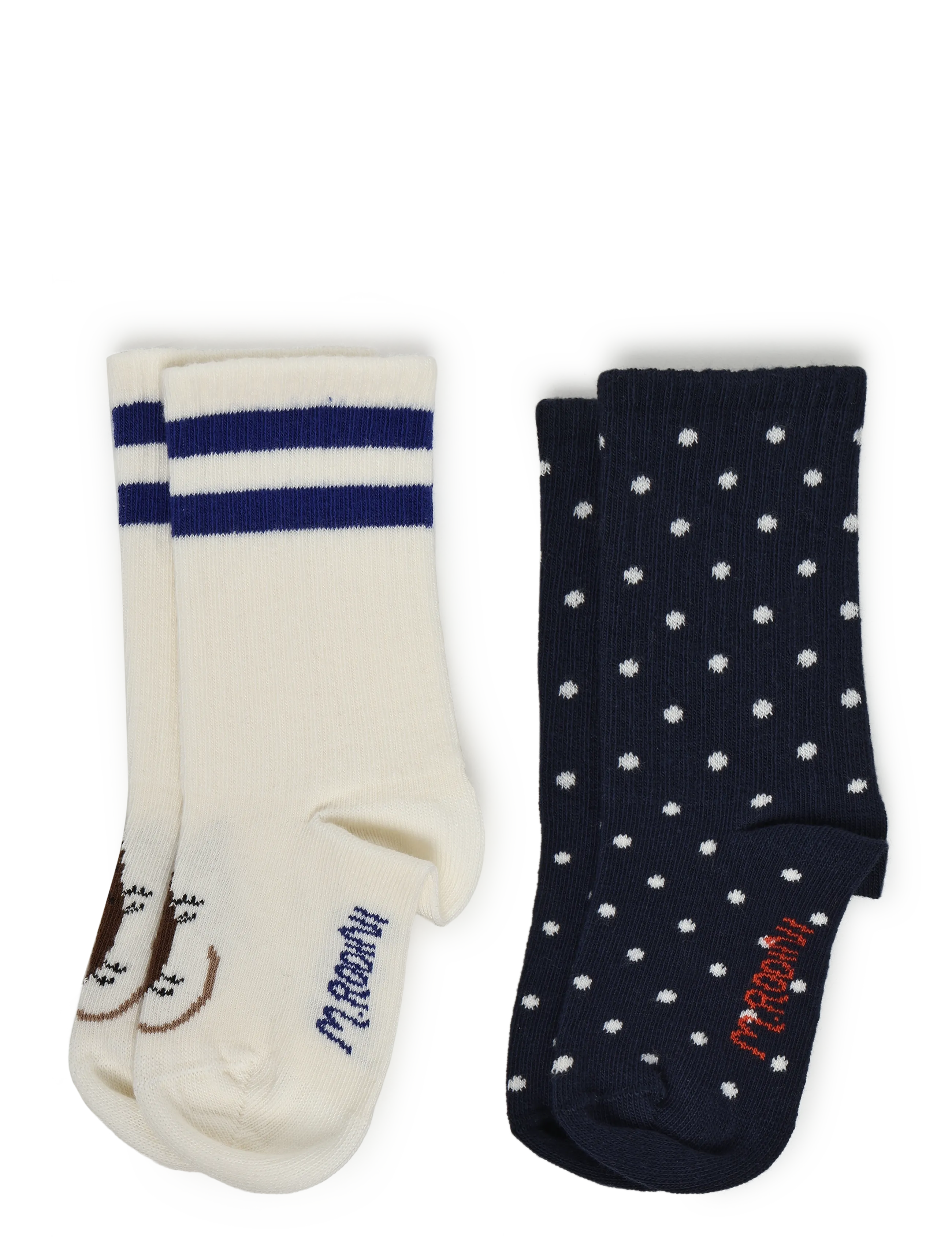 Mini Rodini Elephant shrew 2-pack socks - Riided - MULTI / multi