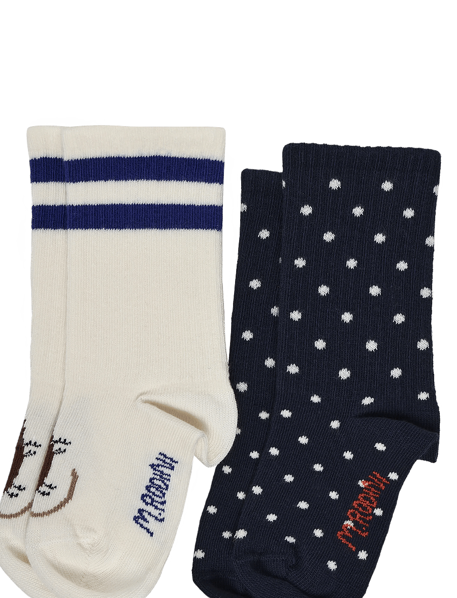 Mini Rodini - Elephant shrew 2-pack socks - babysokker - multi - 2