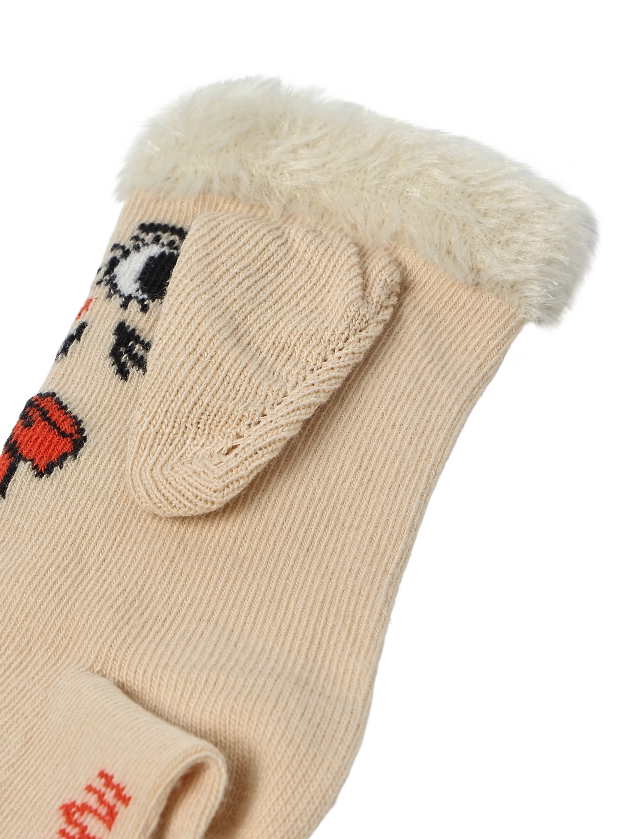 Mini Rodini - Rabbit 1-pack ear socks - baby-socken - off-white - 2