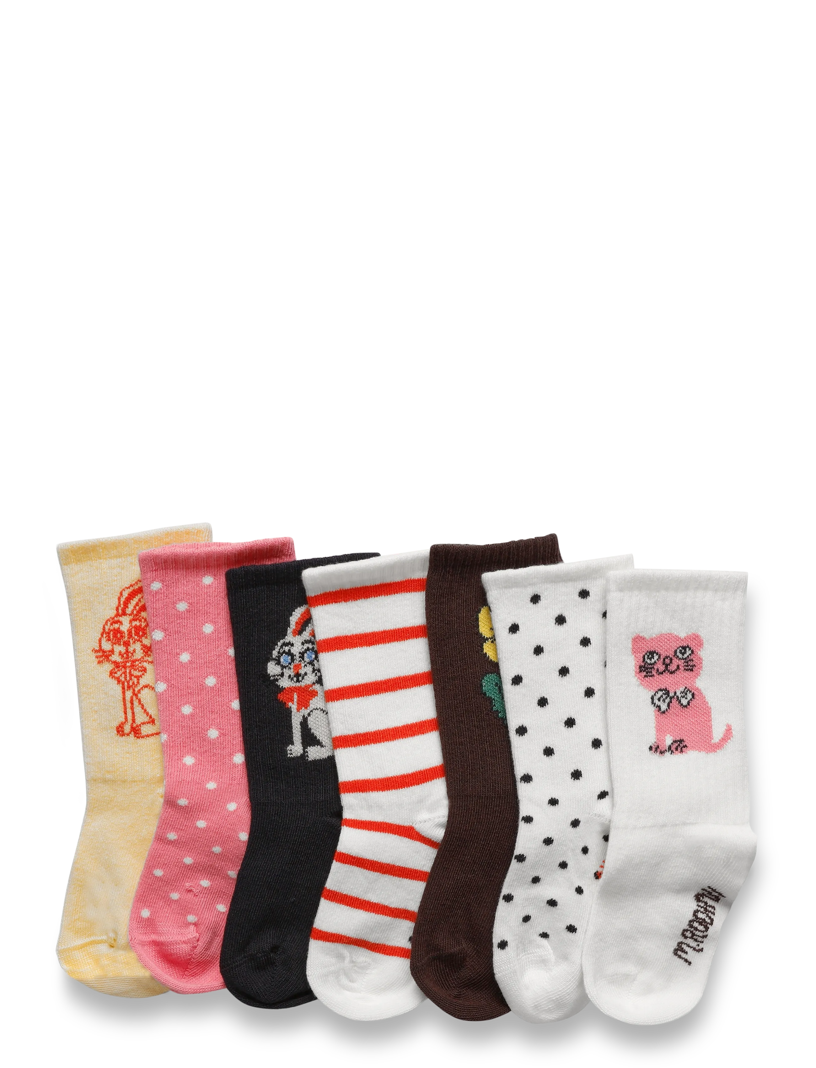 Mini Rodini Rabbit 7-pack socks - Strümpfe - MULTI / multi
