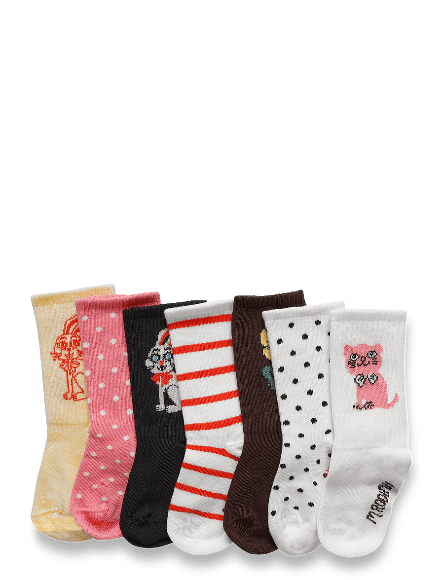Mini Rodini - Rabbit 7-pack socks - strümpfe - multi - 0