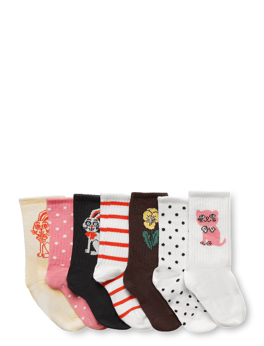 Mini Rodini - Rabbit 7-pack socks - strümpfe - multi - 1