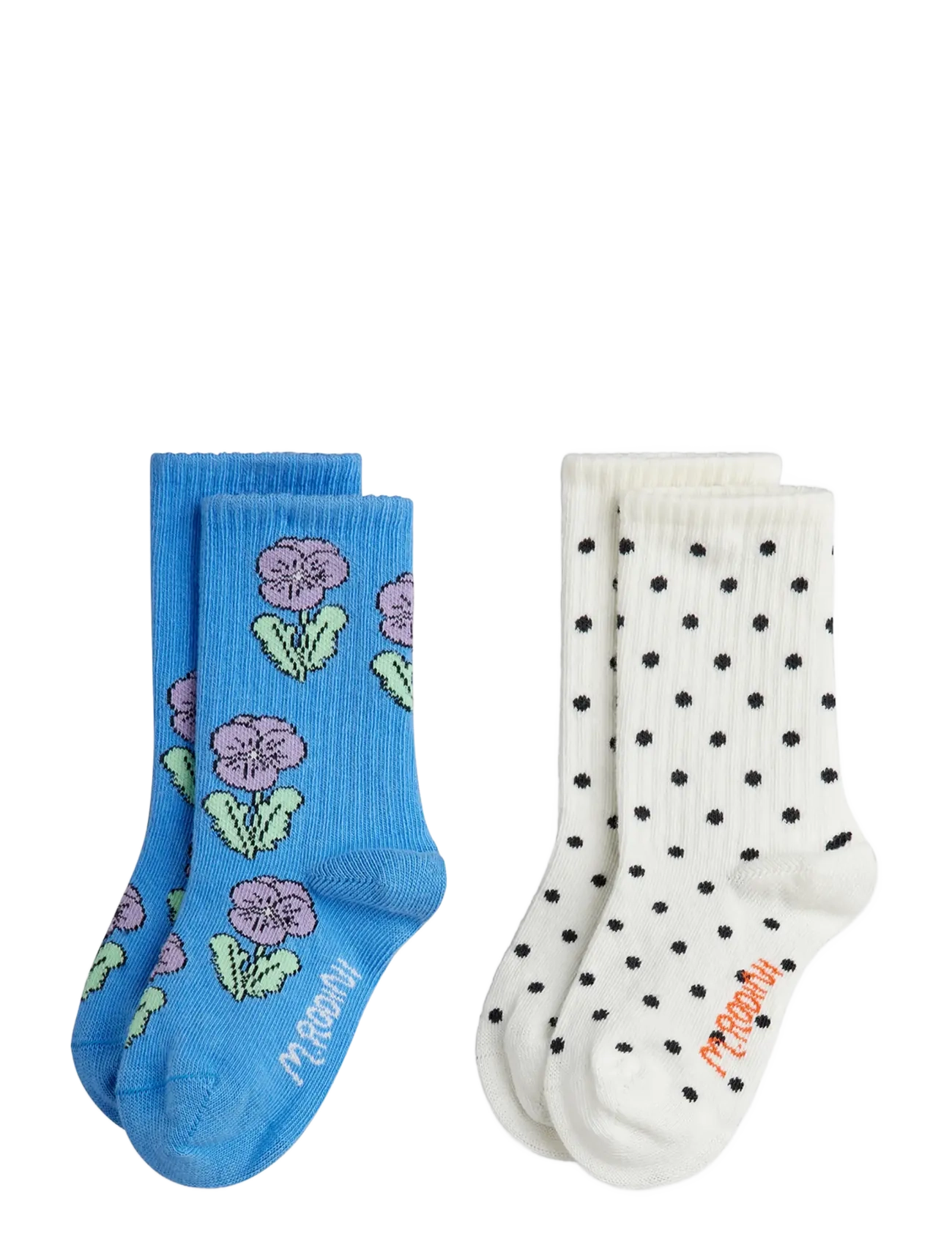 Mini Rodini Violas 2-pack socks - Strømper - MULTI / multi
