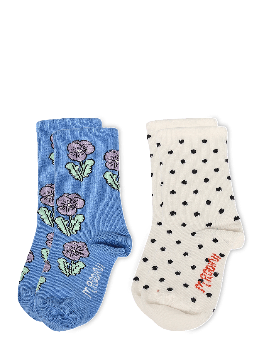 Mini Rodini - Violas 2-pack socks - strømper - multi - 0