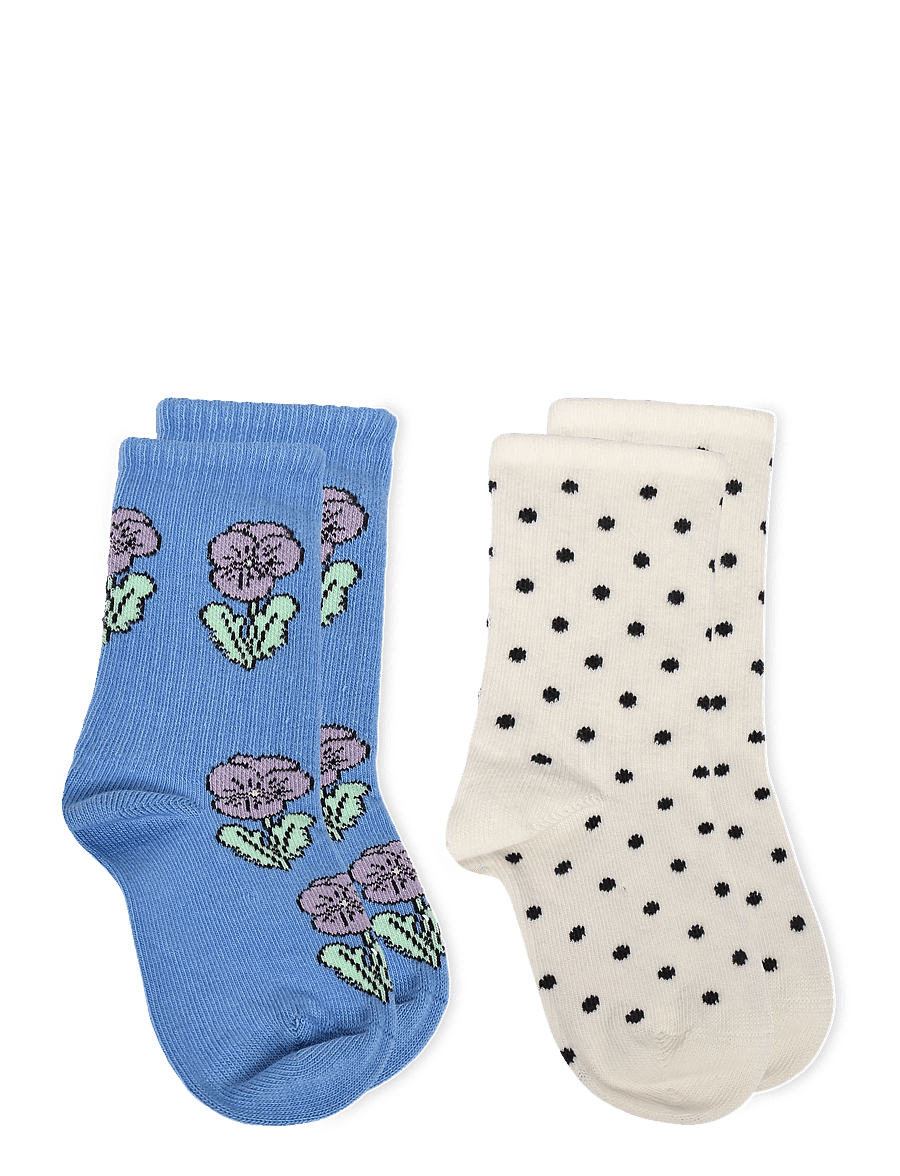 Mini Rodini - Violas 2-pack socks - strømper - multi - 1