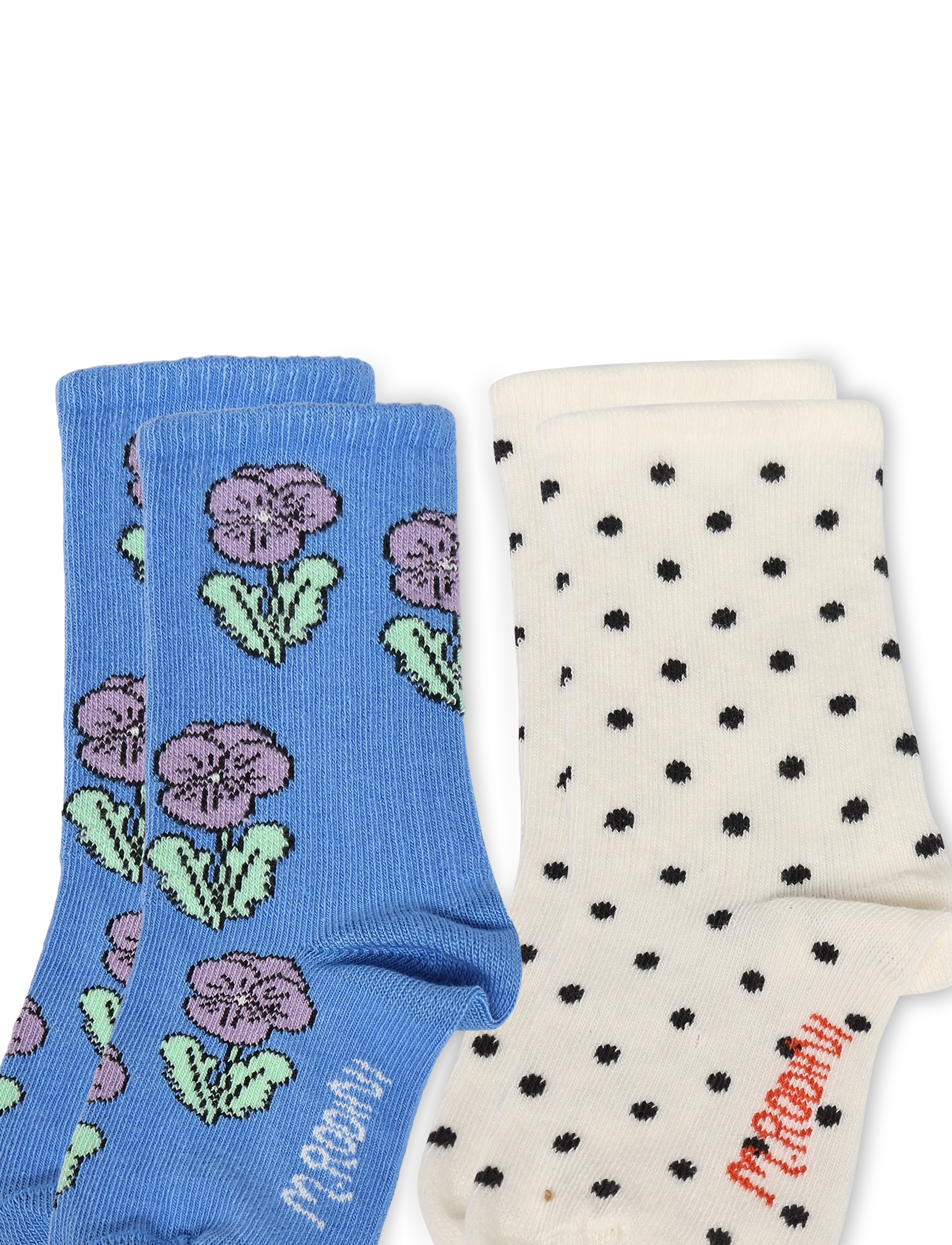 Mini Rodini - Violas 2-pack socks - sokid - multi - 2