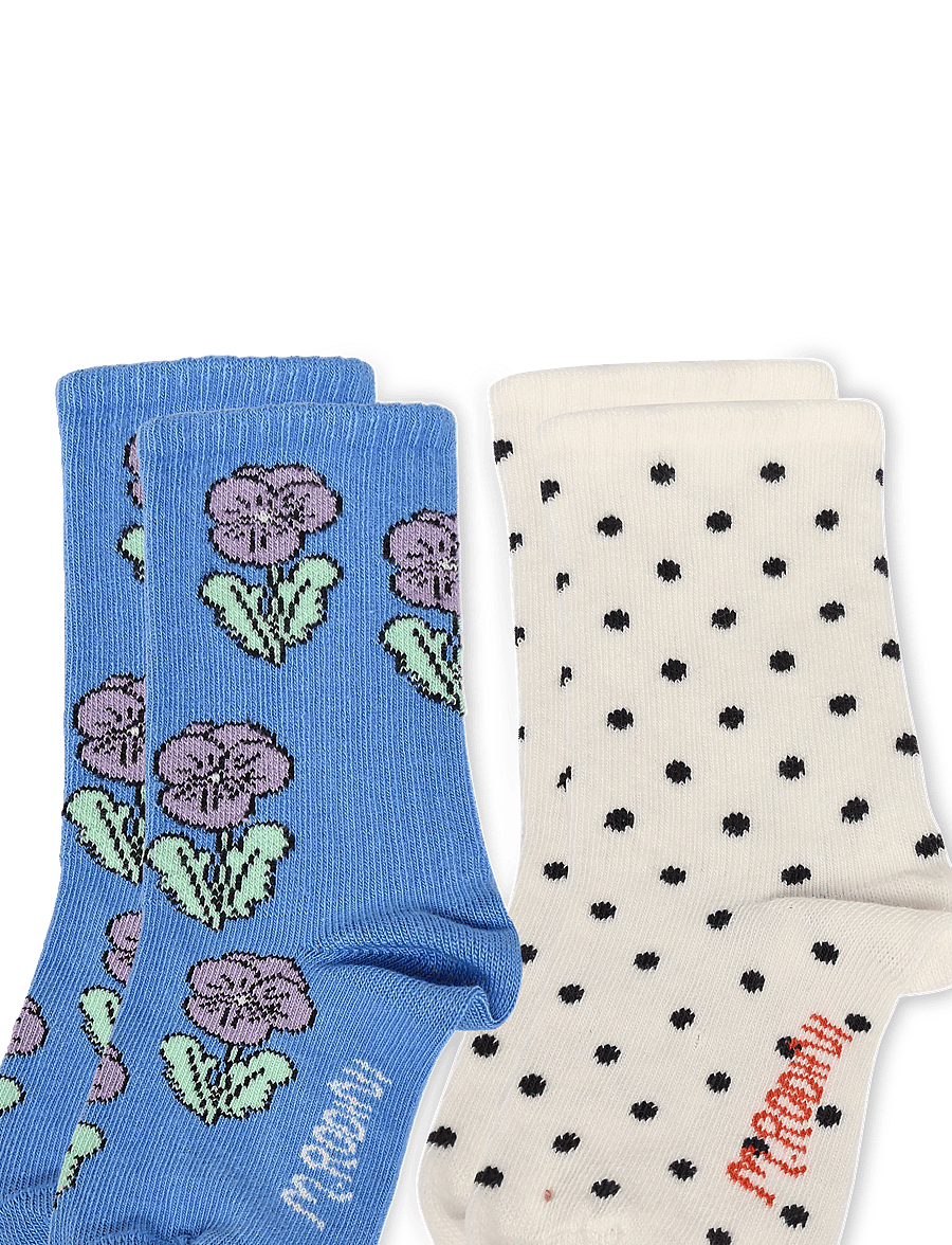 Mini Rodini - Violas 2-pack socks - strømper - multi - 2